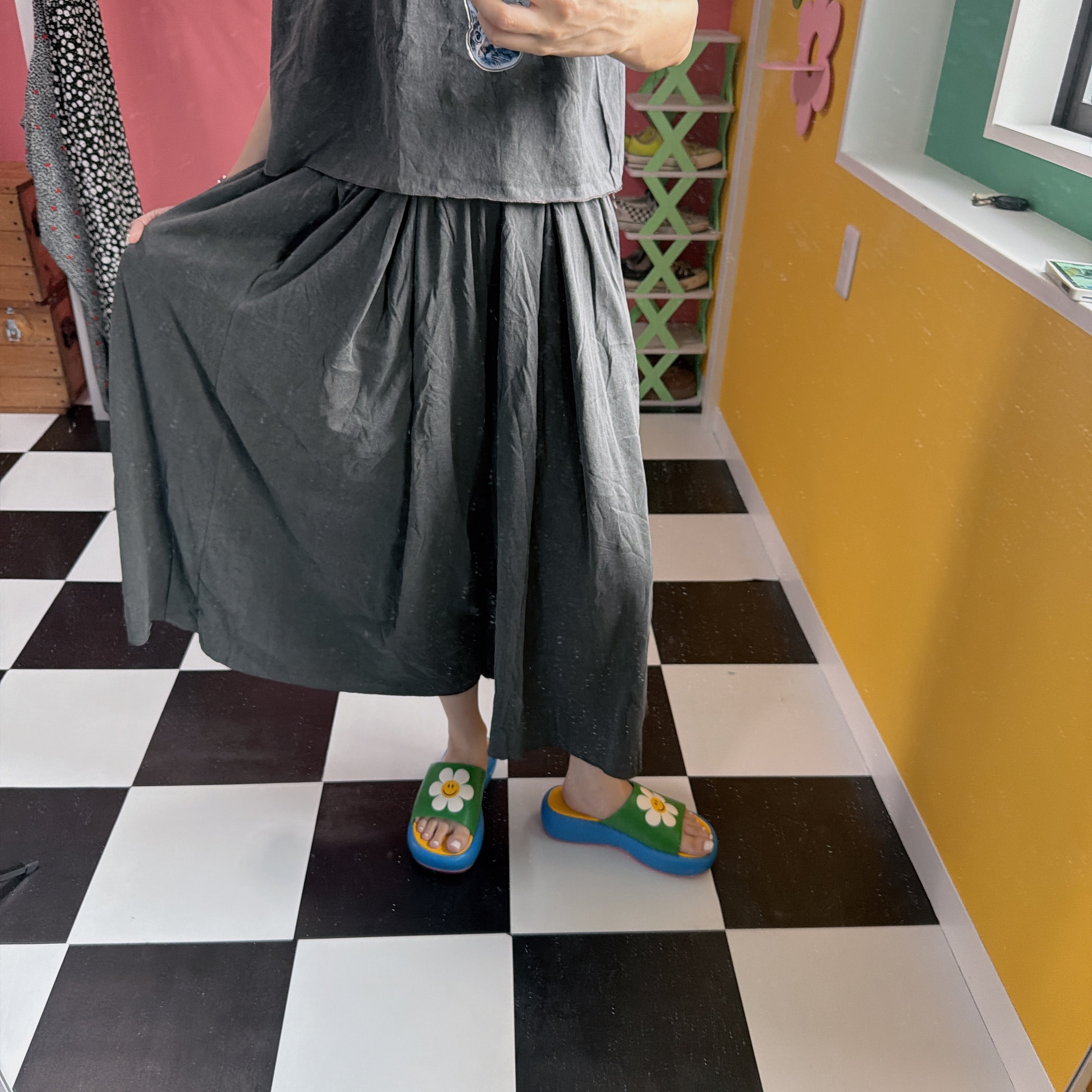 *Pre-order* 2 colors: Pigment Tank Top & Wide Pants (Set-up Compatible) - Scheduled for shipment in August