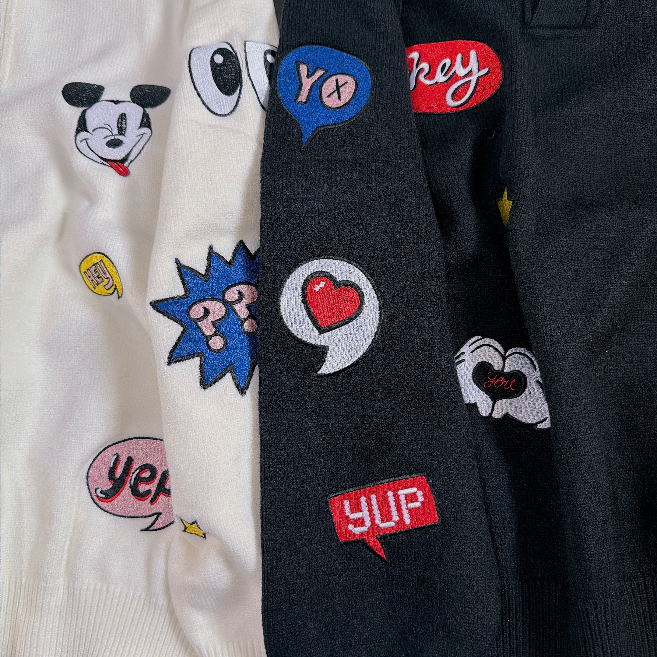 ※予約※2色 ミッキーワッペンニット♡11月下旬ごろのお届け予定