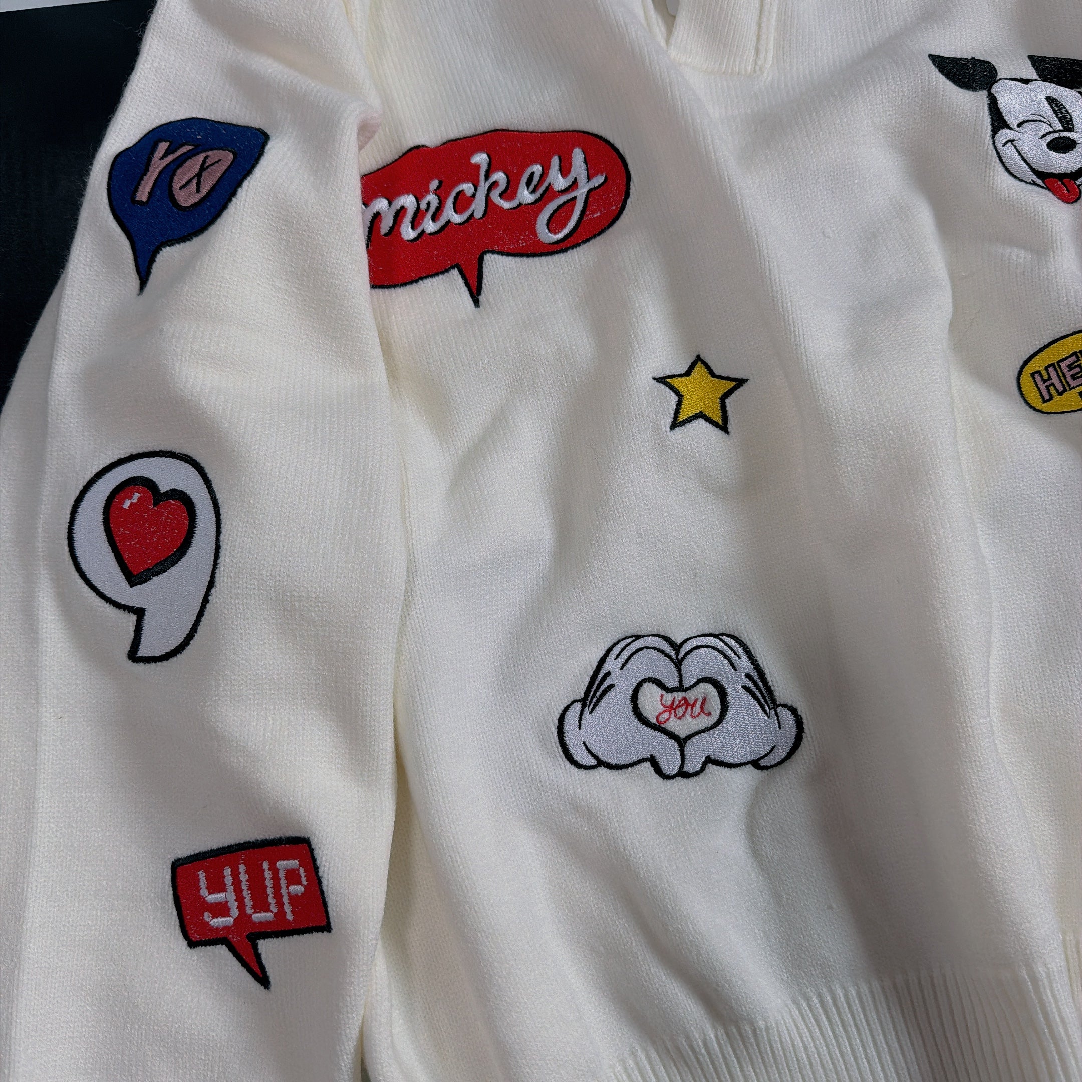 ※予約※2色 ミッキーワッペンニット♡11月下旬ごろのお届け予定