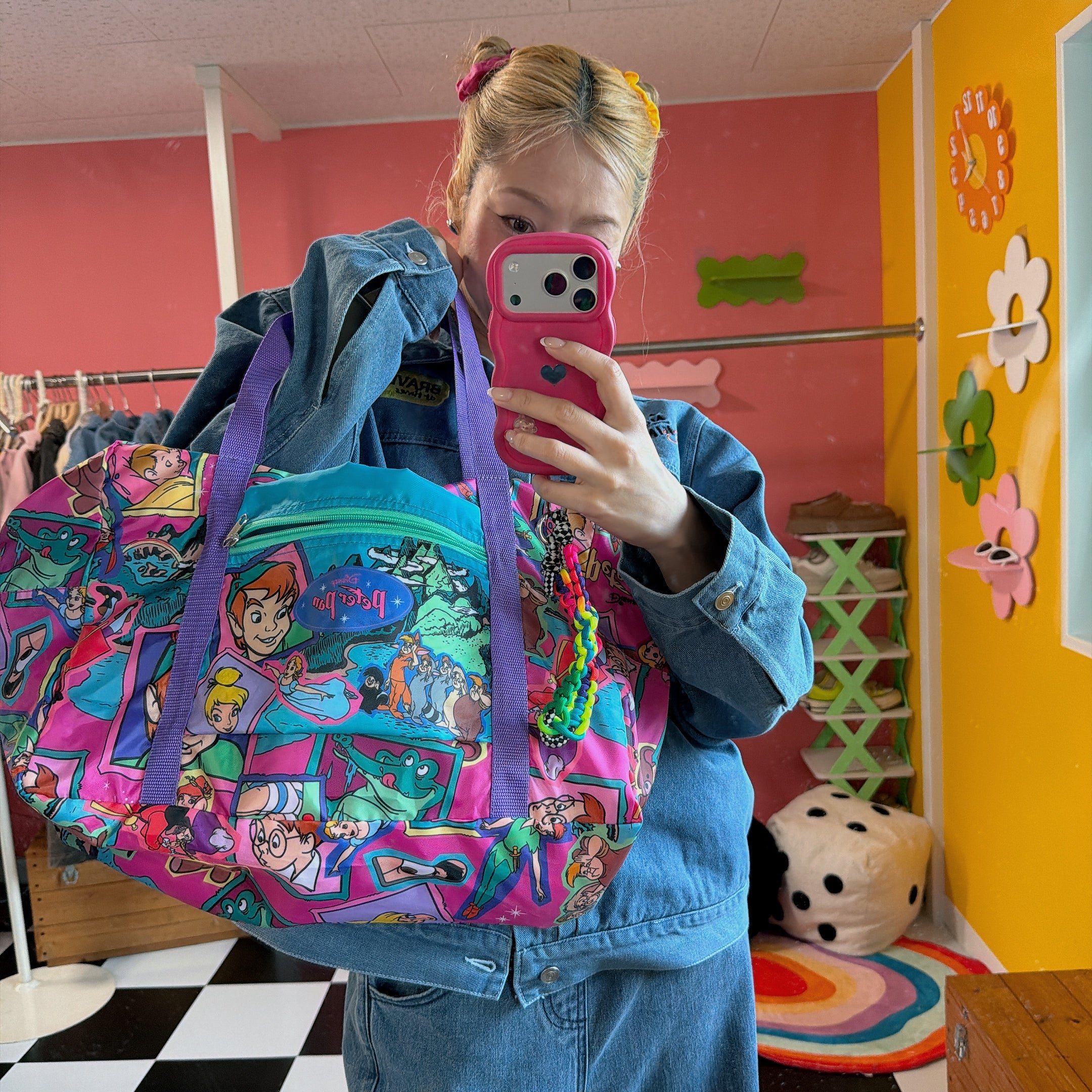 ※上限あり予約※3種類 NOSTALGICA DISNEY 総柄シリーズ 折りたたみボストンバッグ 5月中の出荷予定