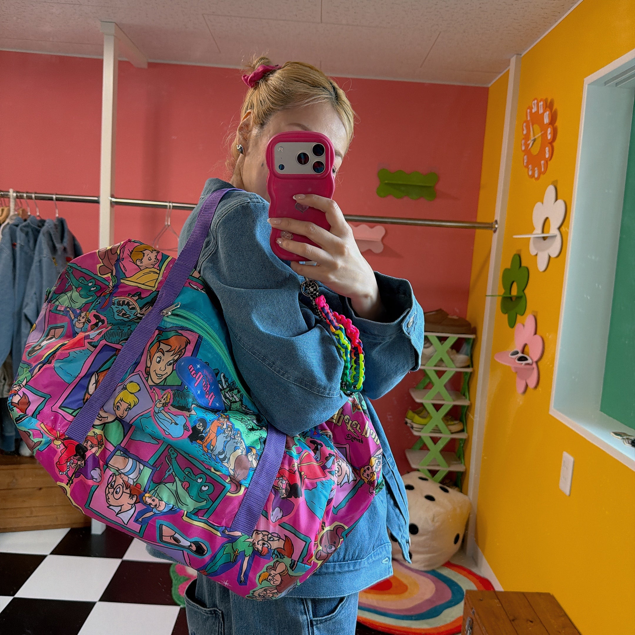 ※上限あり予約※3種類 NOSTALGICA DISNEY 総柄シリーズ 折りたたみボストンバッグ 5月中の出荷予定