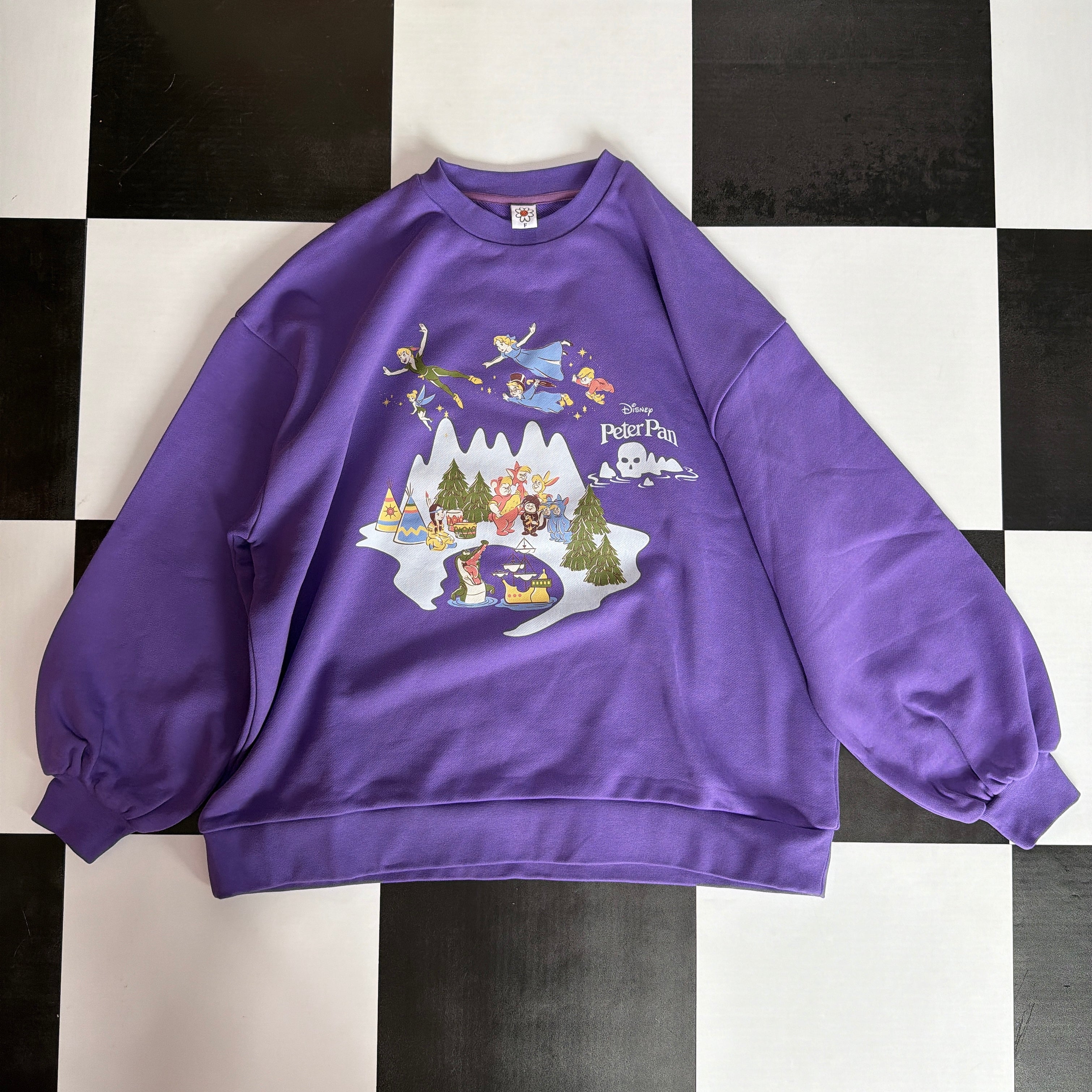 ※予約※ LINK@ORIGINAL ピーター・パン フロントプリントスウェット 10月下旬〜11月上旬の出荷予定
