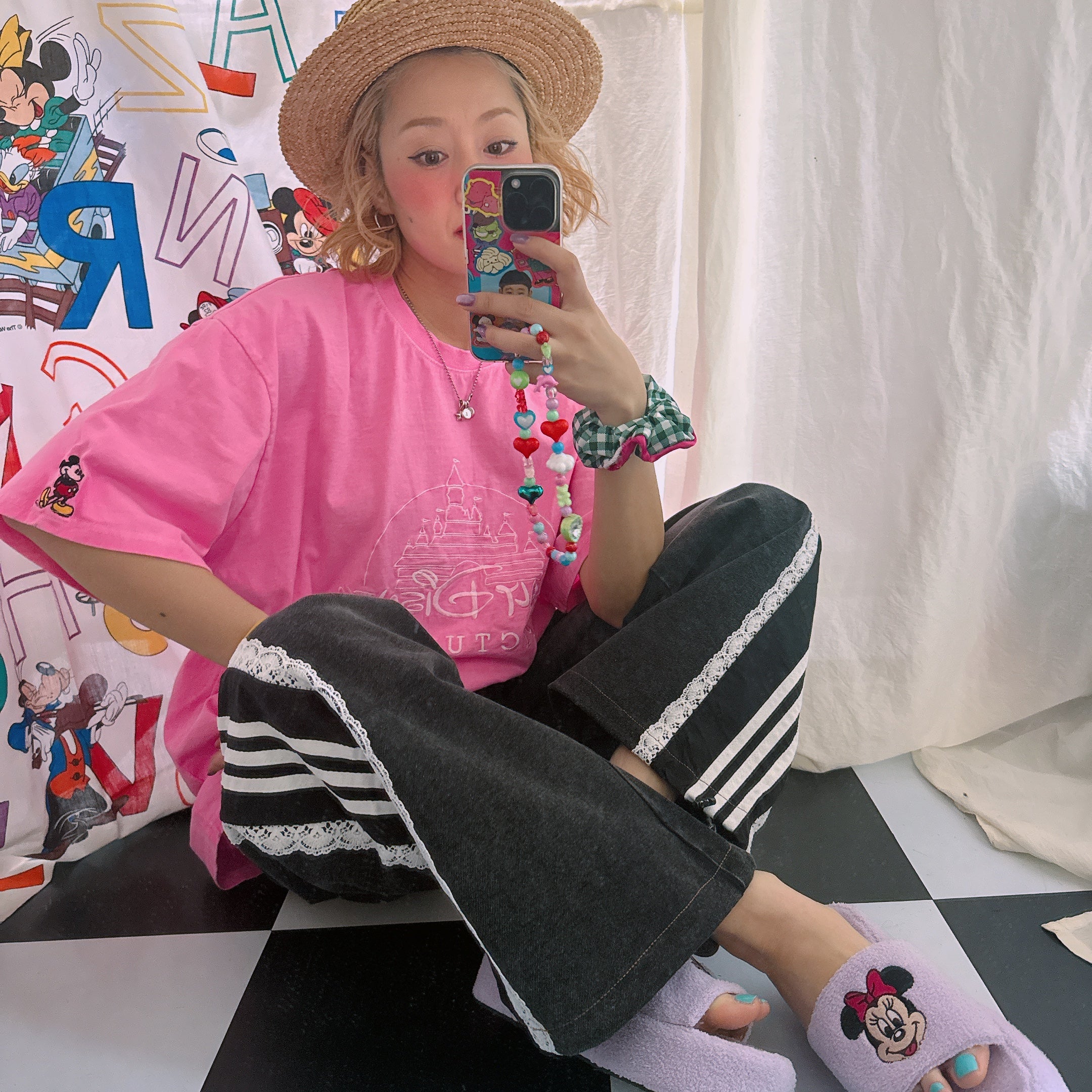 予備のみ※再再再販数量限定※walt disney ピグメントピンクTEE♡8月中の出荷予定