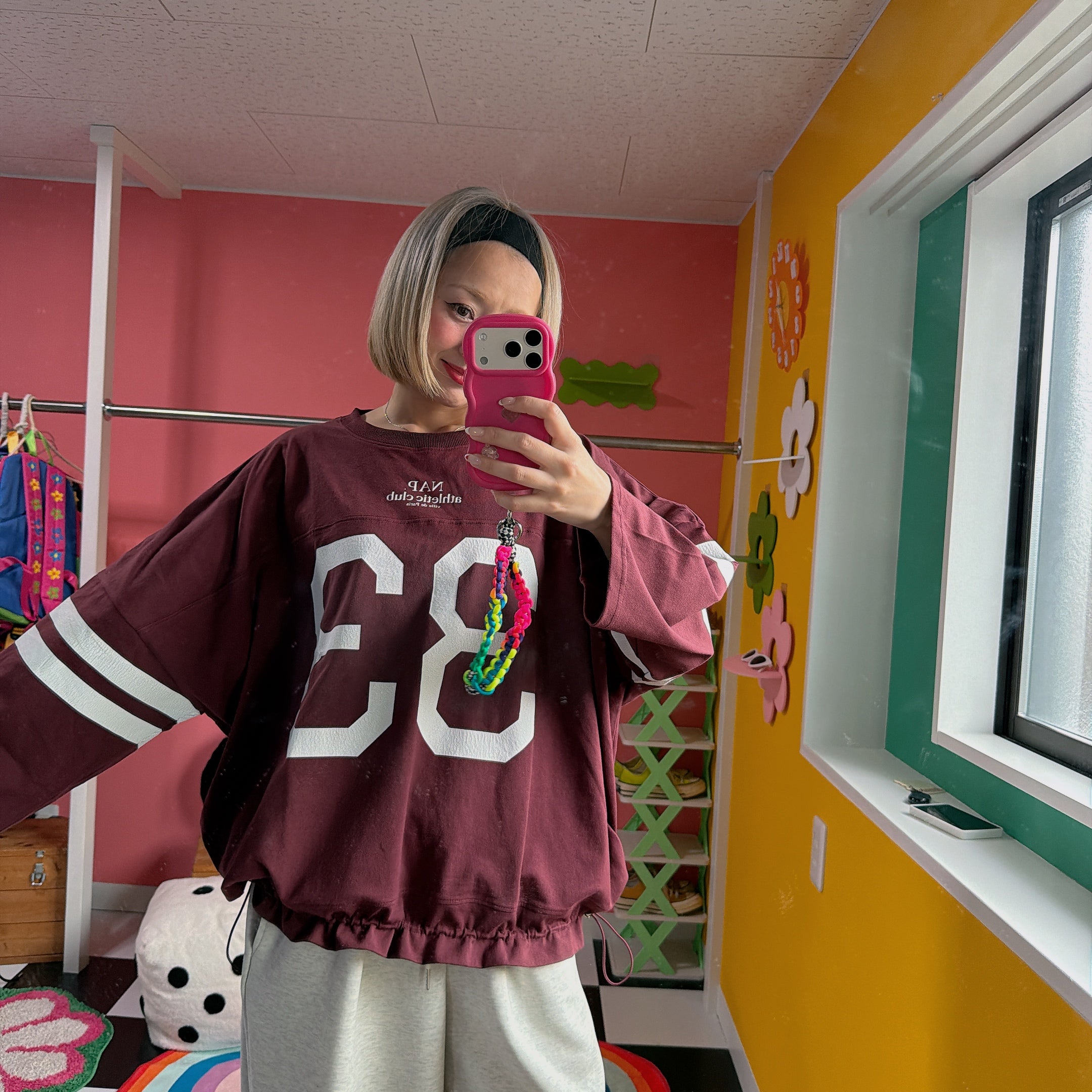 ※予約※3色 ドロストナンバリングトップス 3月下旬の出荷予定