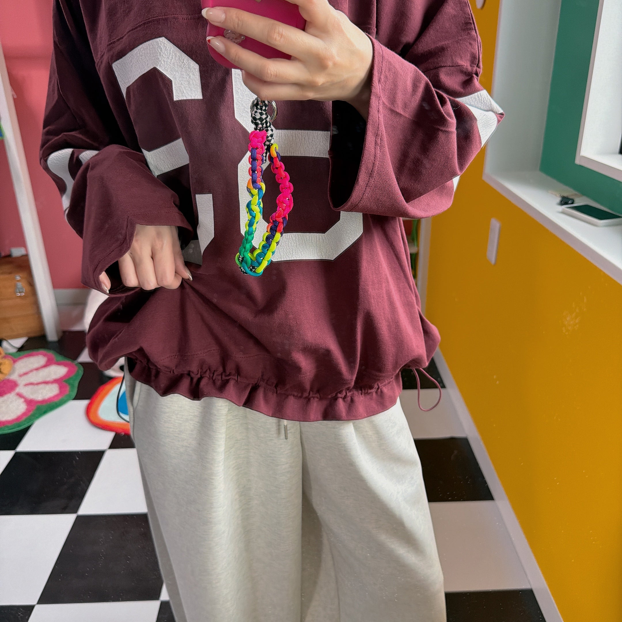 ※予約※3色 ドロストナンバリングトップス 3月下旬の出荷予定