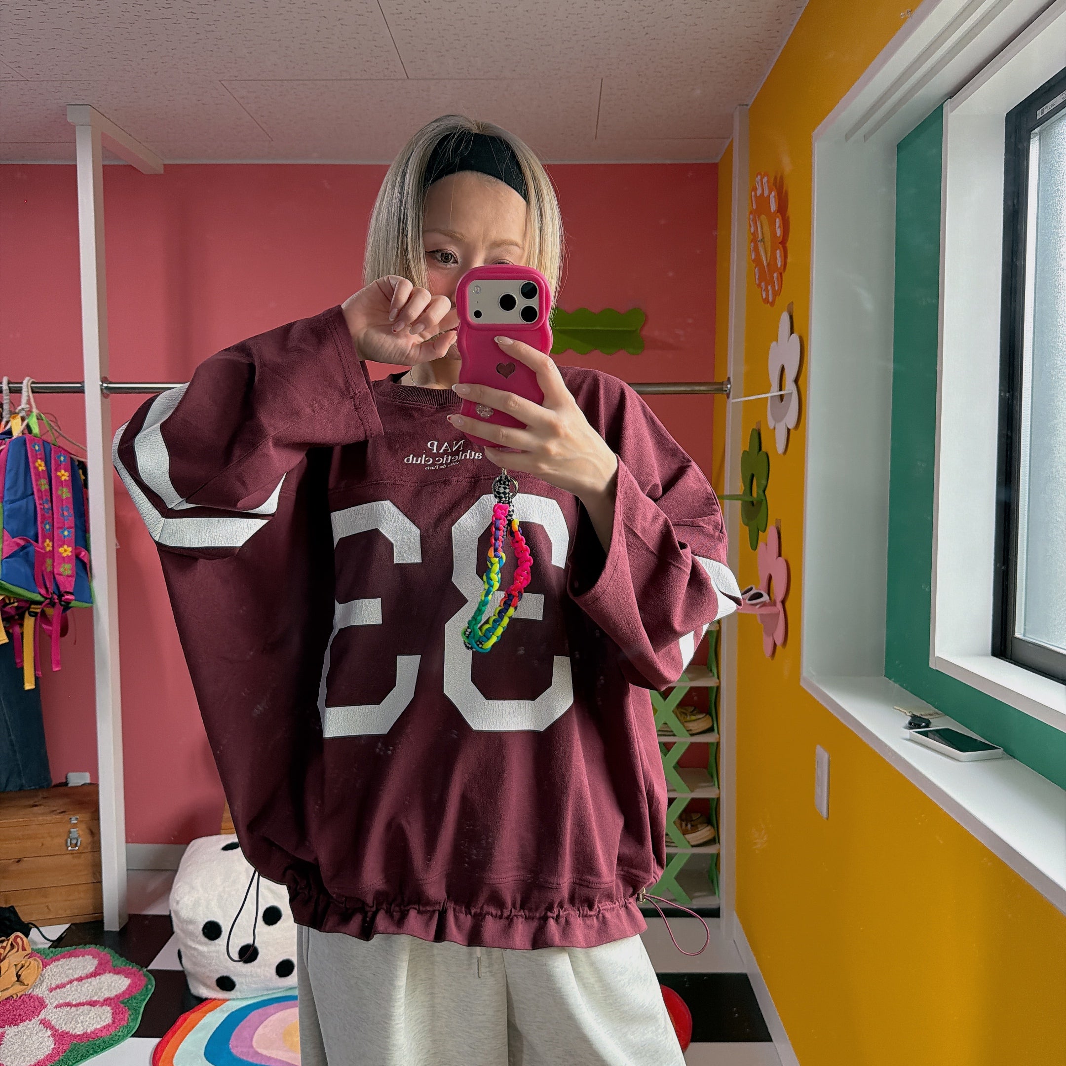 ※予約※3色 ドロストナンバリングトップス 3月下旬の出荷予定