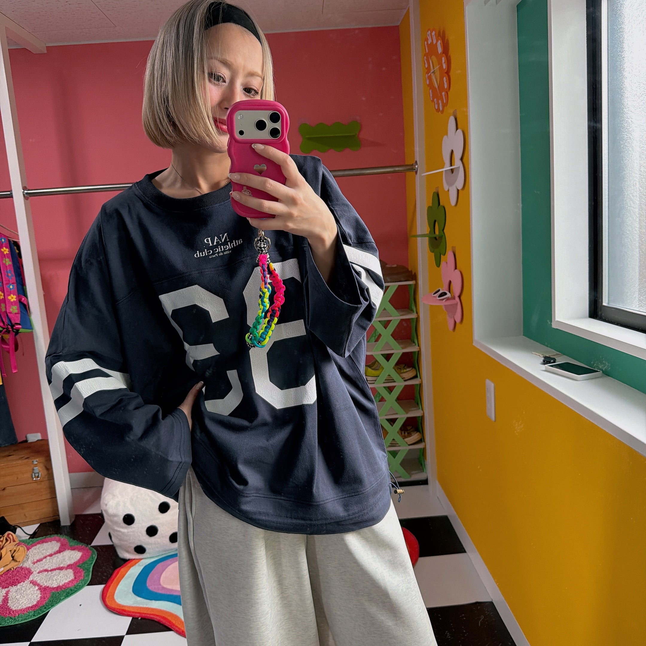 ※予約※3色 ドロストナンバリングトップス 3月下旬の出荷予定