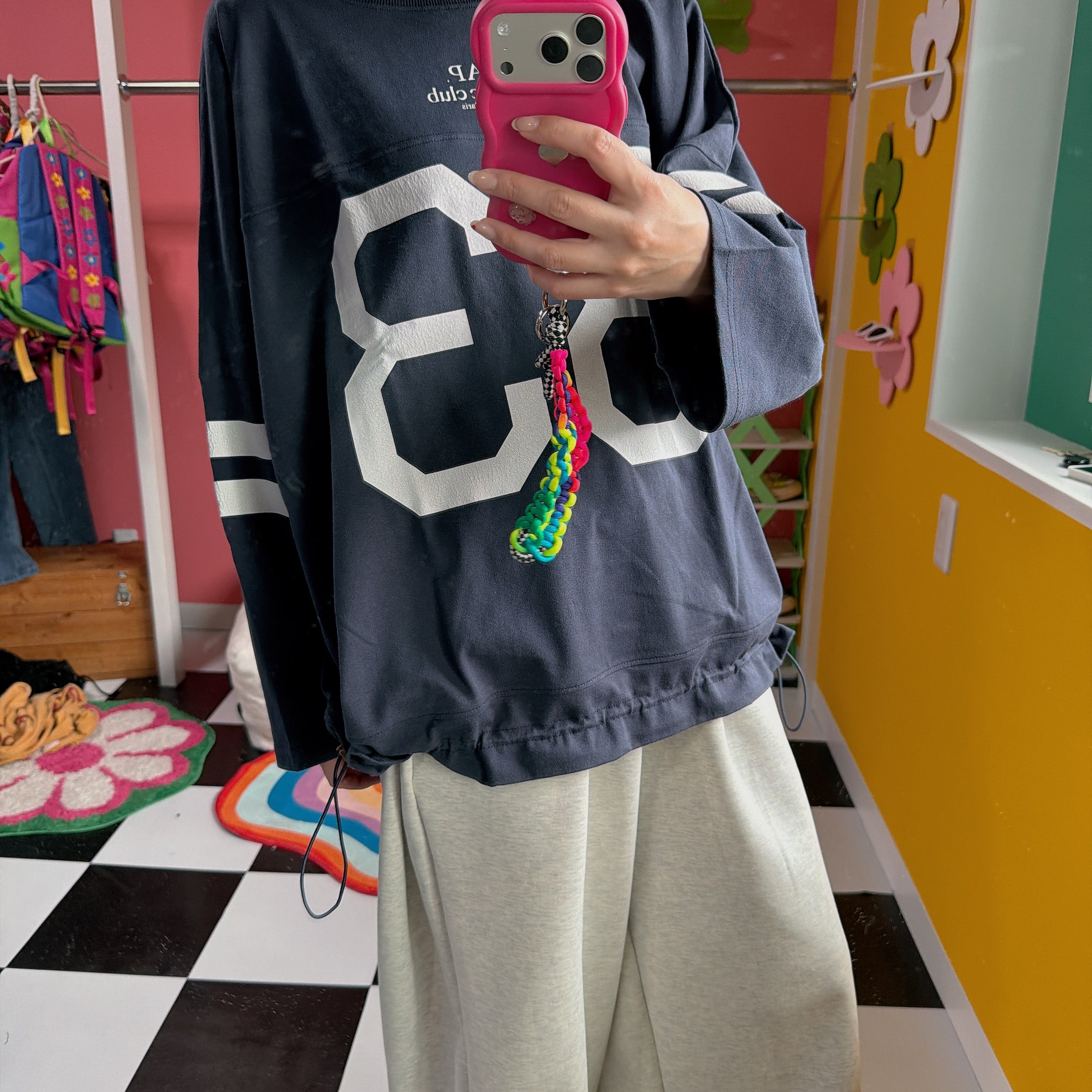 ※予約※3色 ドロストナンバリングトップス 3月下旬の出荷予定