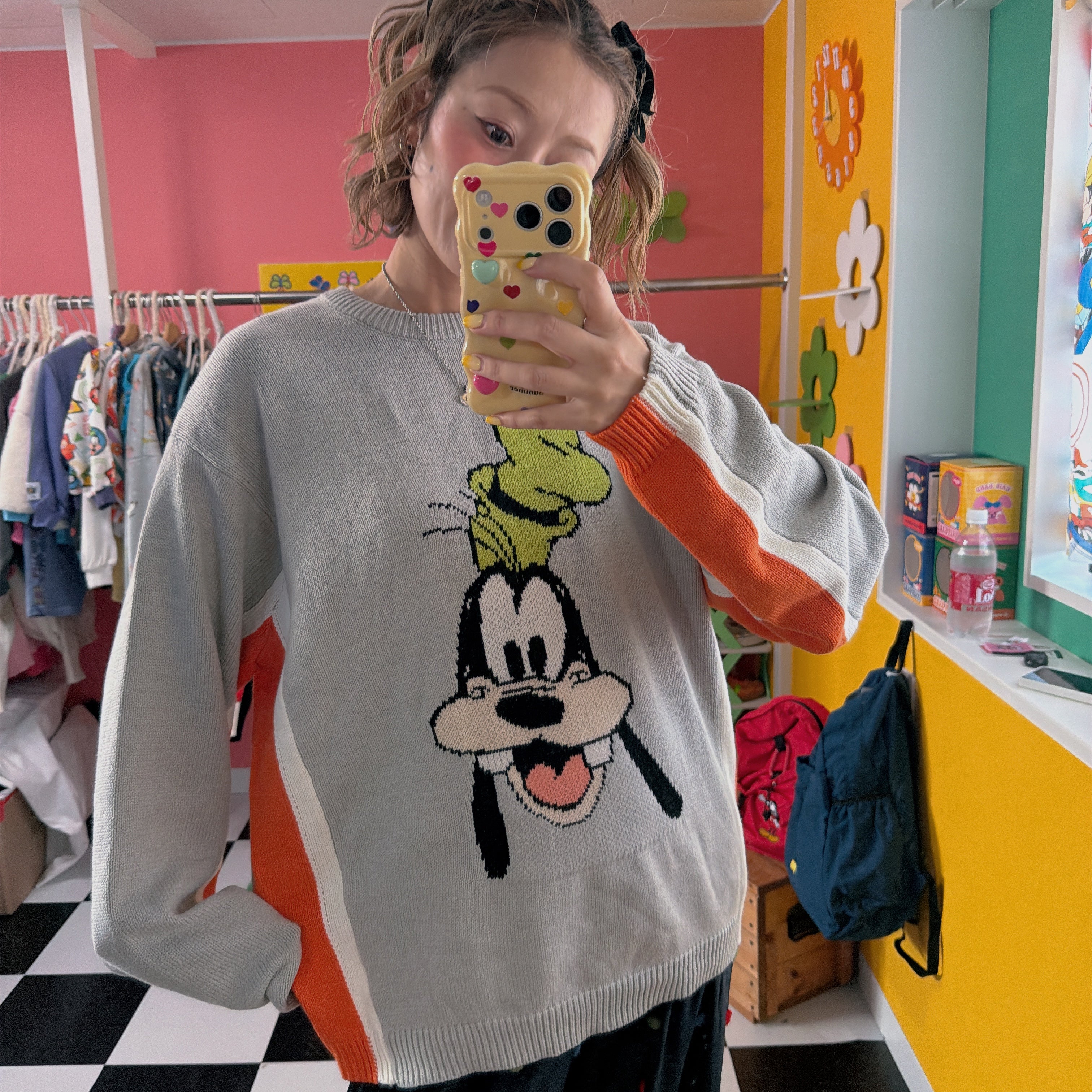 ※予約※再販!2色 グーフィーラインニット 11月下旬〜12月上旬のお届け予定