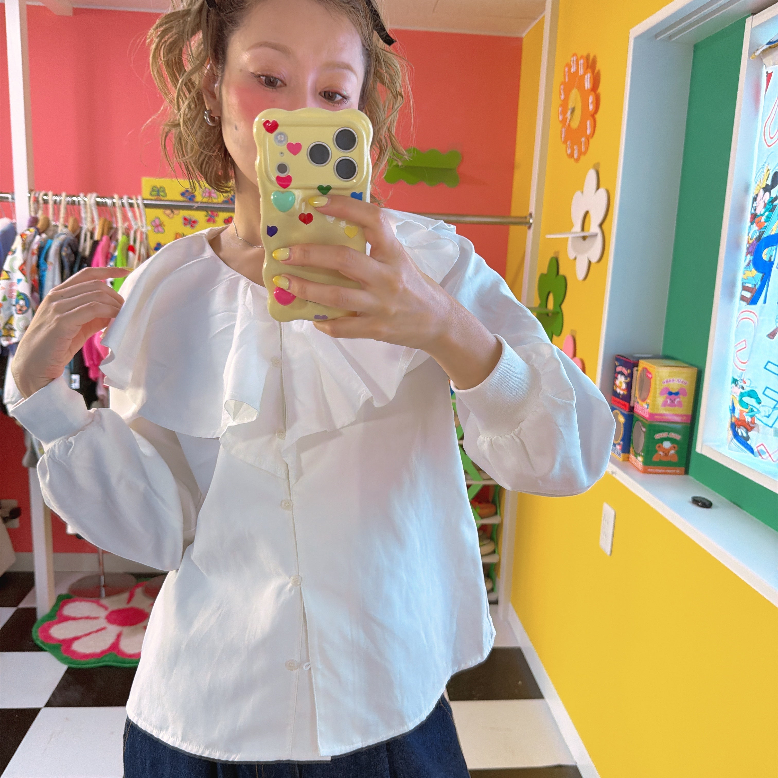 ※予約※ビッグ襟ブラウス 11月中の出荷予定