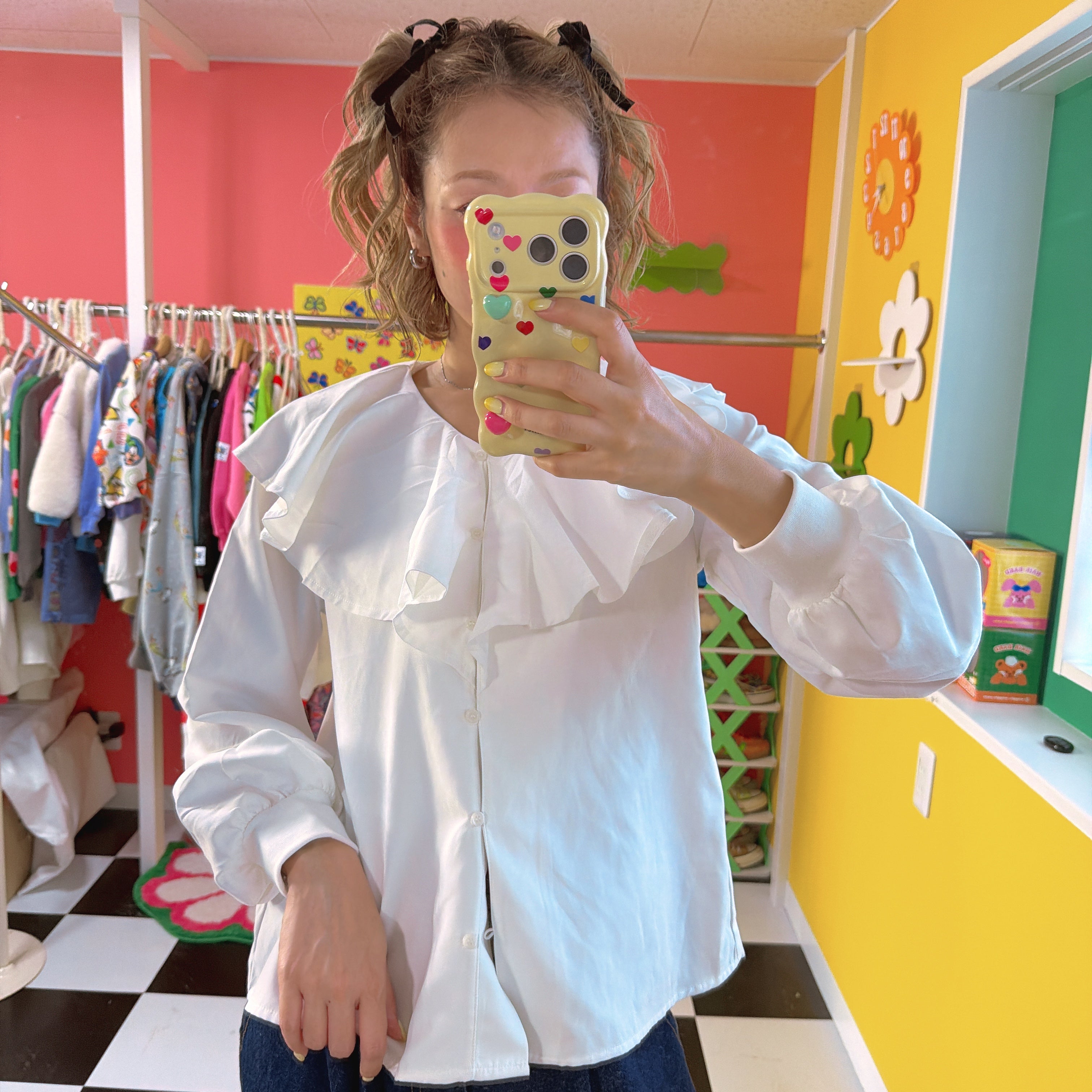 ※予約※ビッグ襟ブラウス 11月中の出荷予定