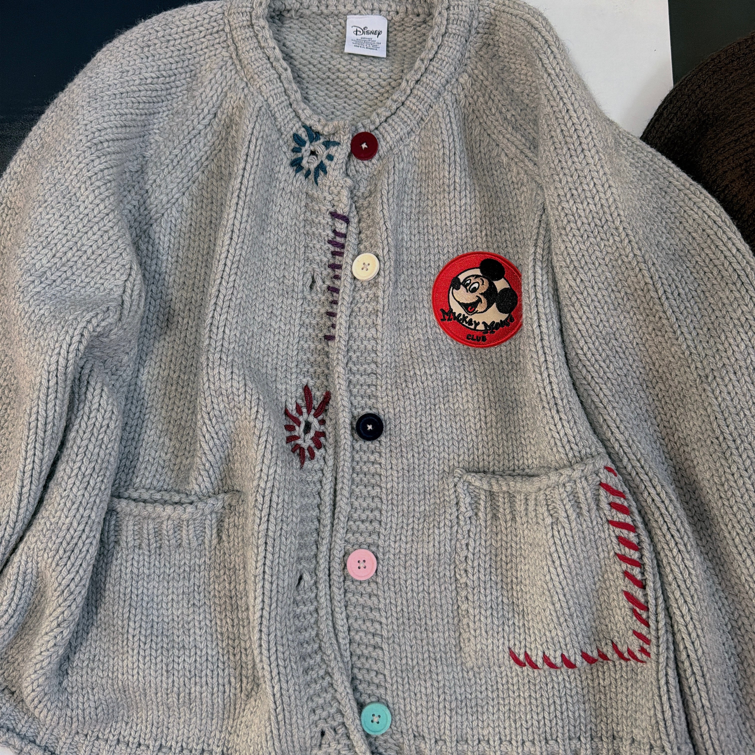 ※予約※2色 ミッキーハンドメイドニット 12月中の出荷予定