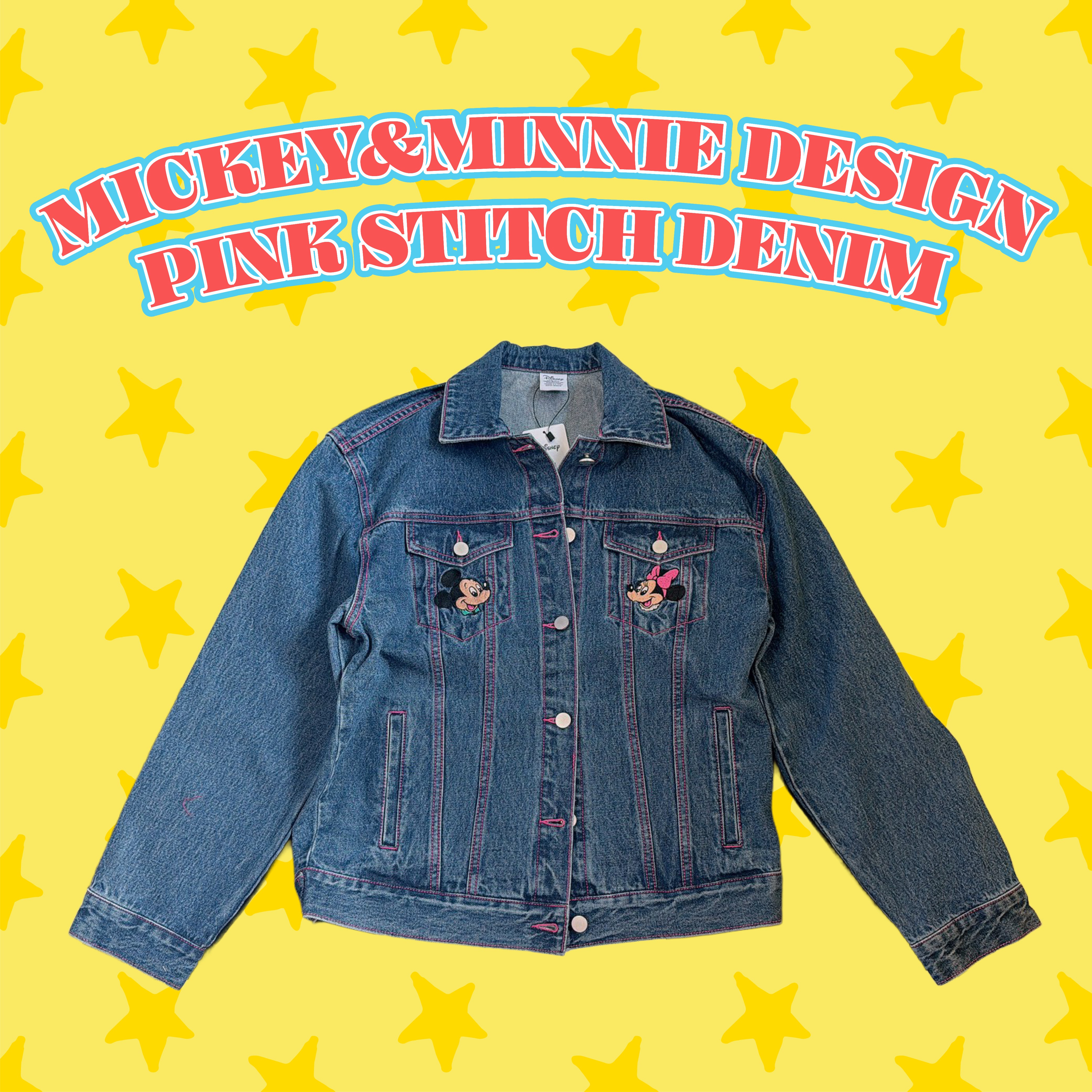 ※予約※ミッキー&ミニー刺繍デニムジャケット 5月出荷予定