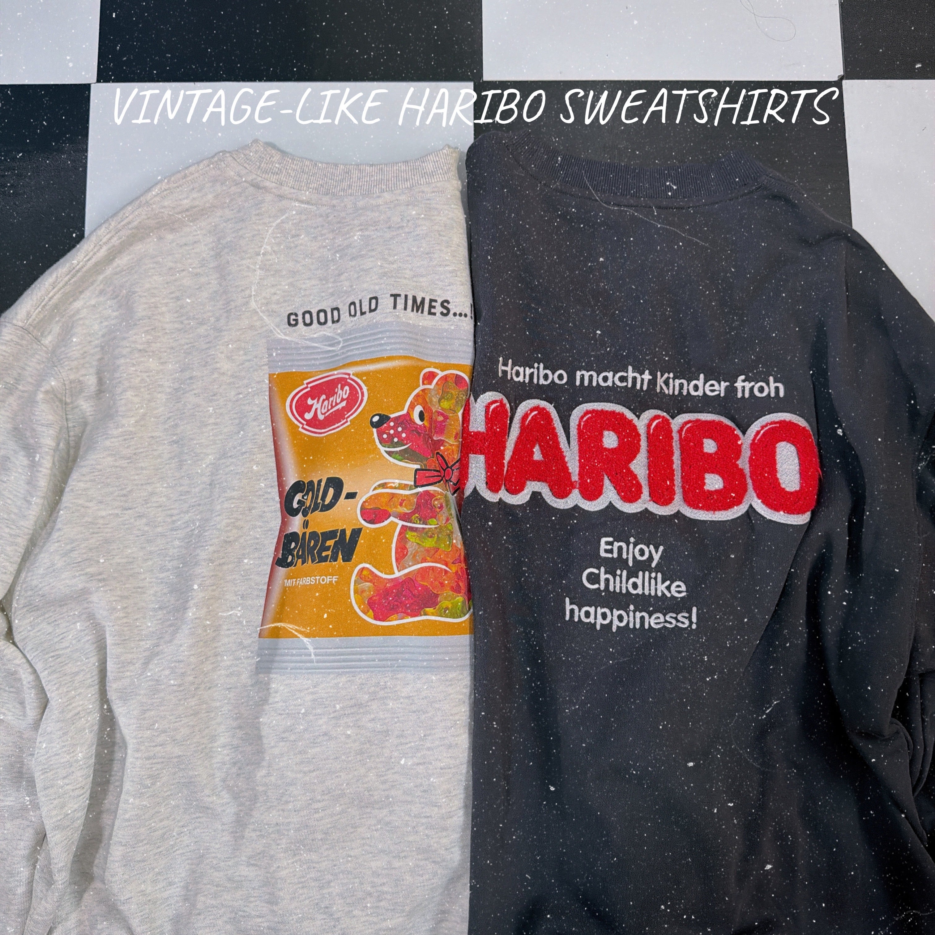 ※上限あり予約※2種類3色 ヴィンテージライクHARIBOスウェット 12月中旬〜下旬ごろのお届け予定