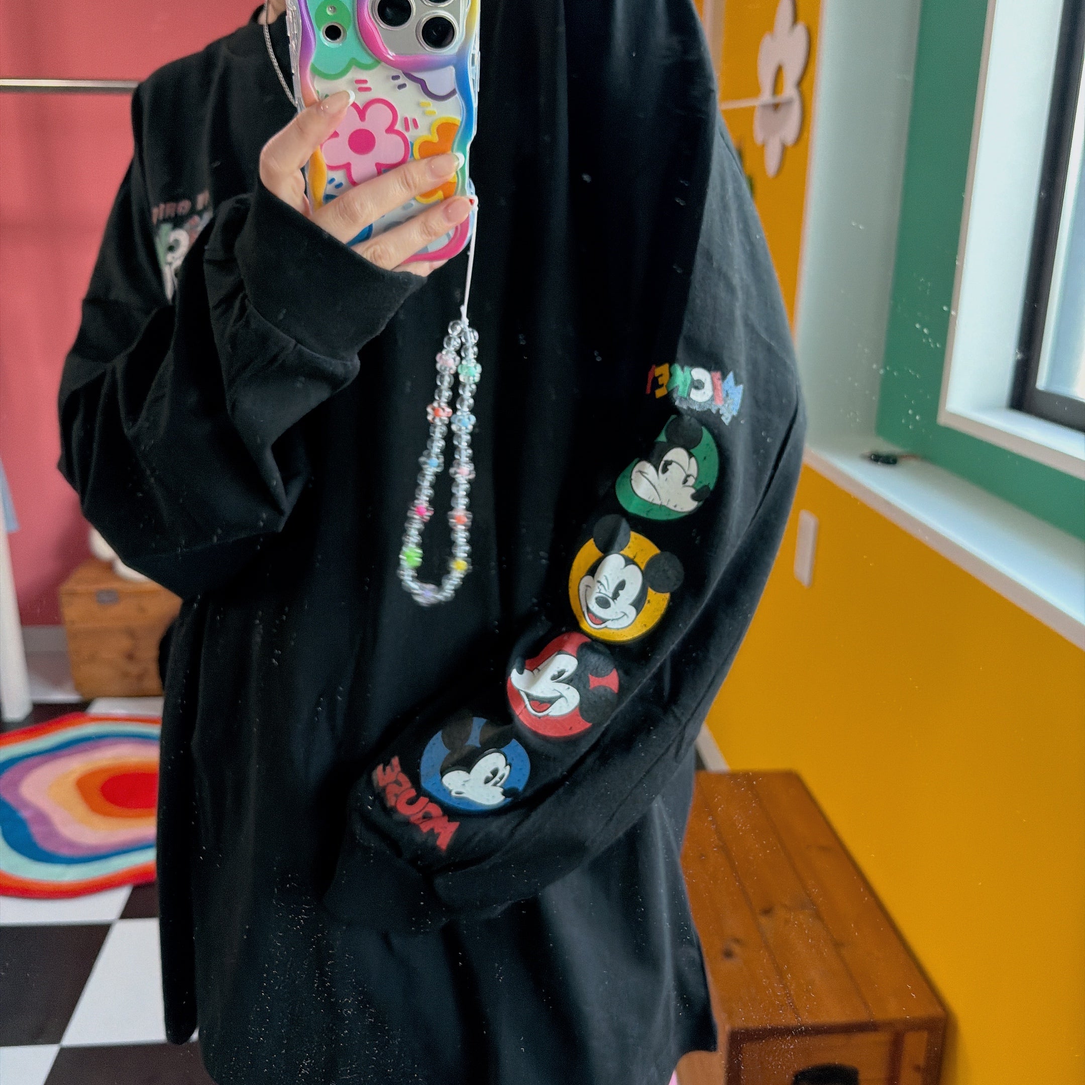 ※予約※ 袖プリントMICKEYロンTEE 5月中の出荷予定