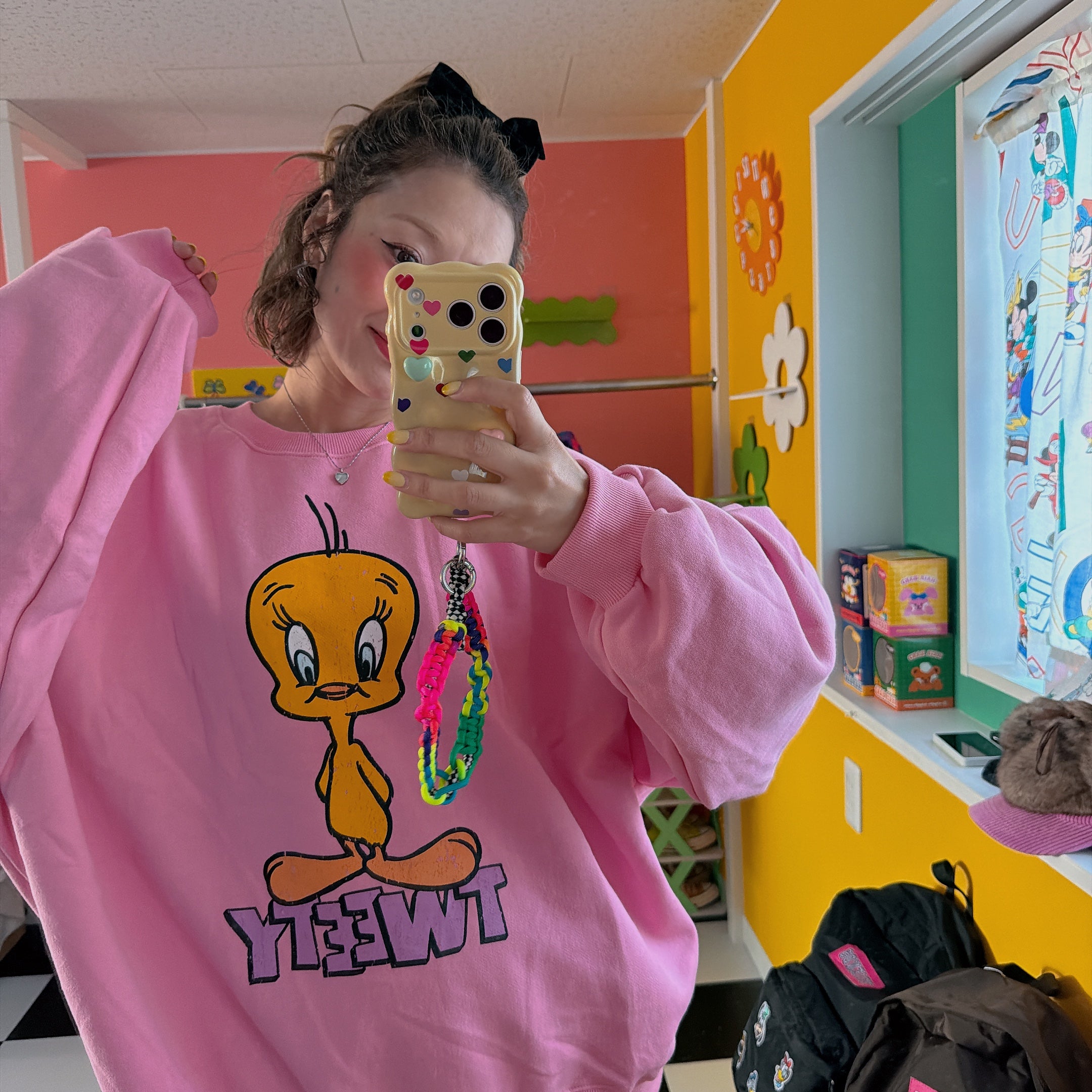 ※予約※トゥイーティー裏起毛ビッグスウェット 12月中の出荷予定