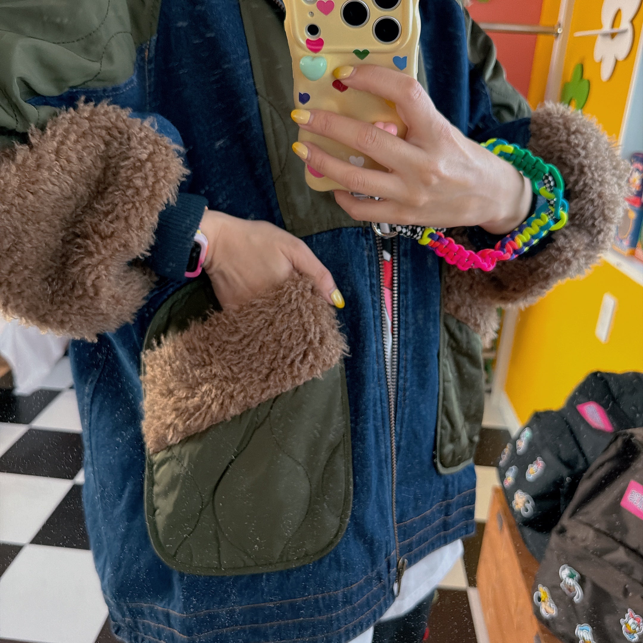 ※上限あり予約※キルティングデニムジャケット11月下旬の出荷予定