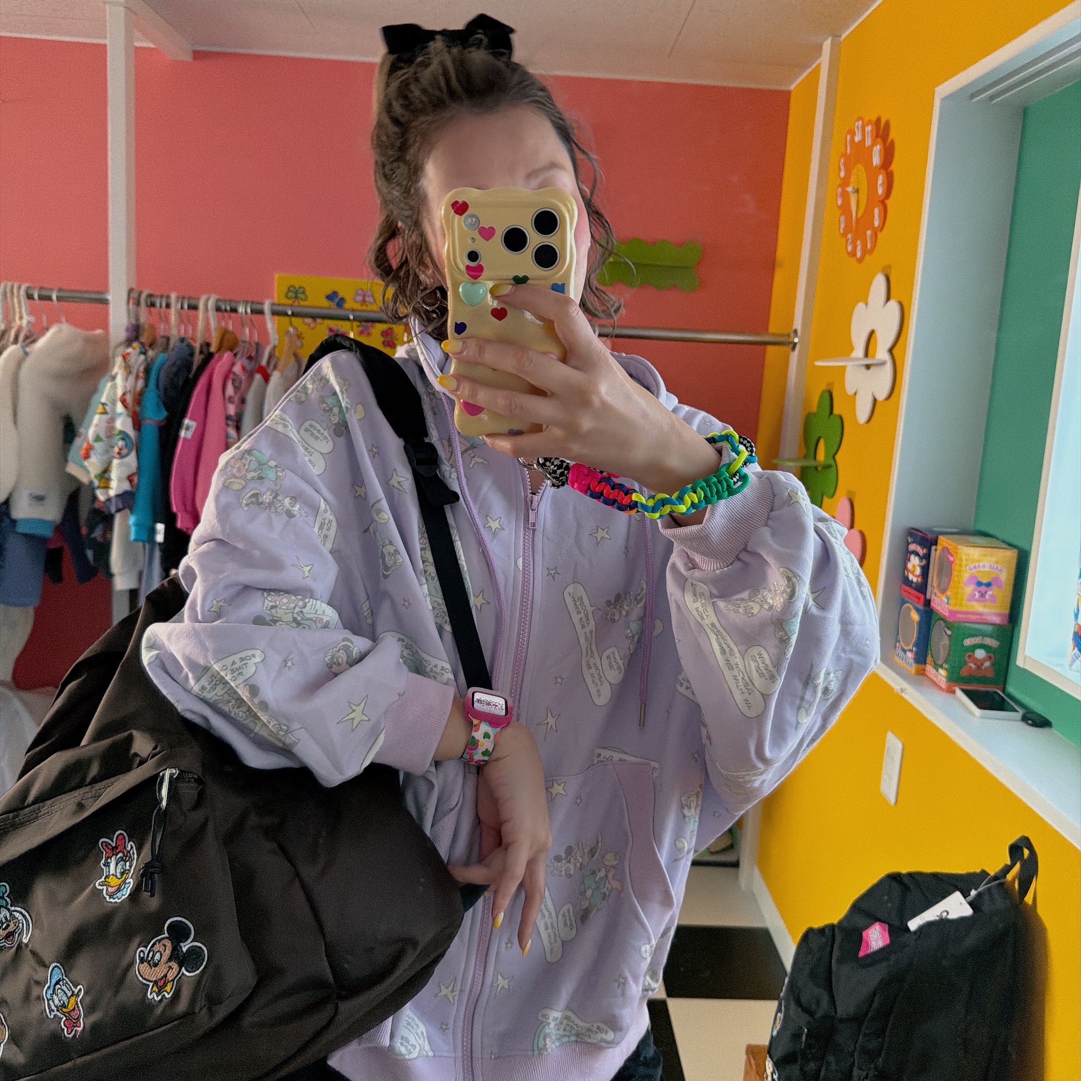 ※予約※2色 ミッキーフレンズワッペンリュック 12月中の出荷予定