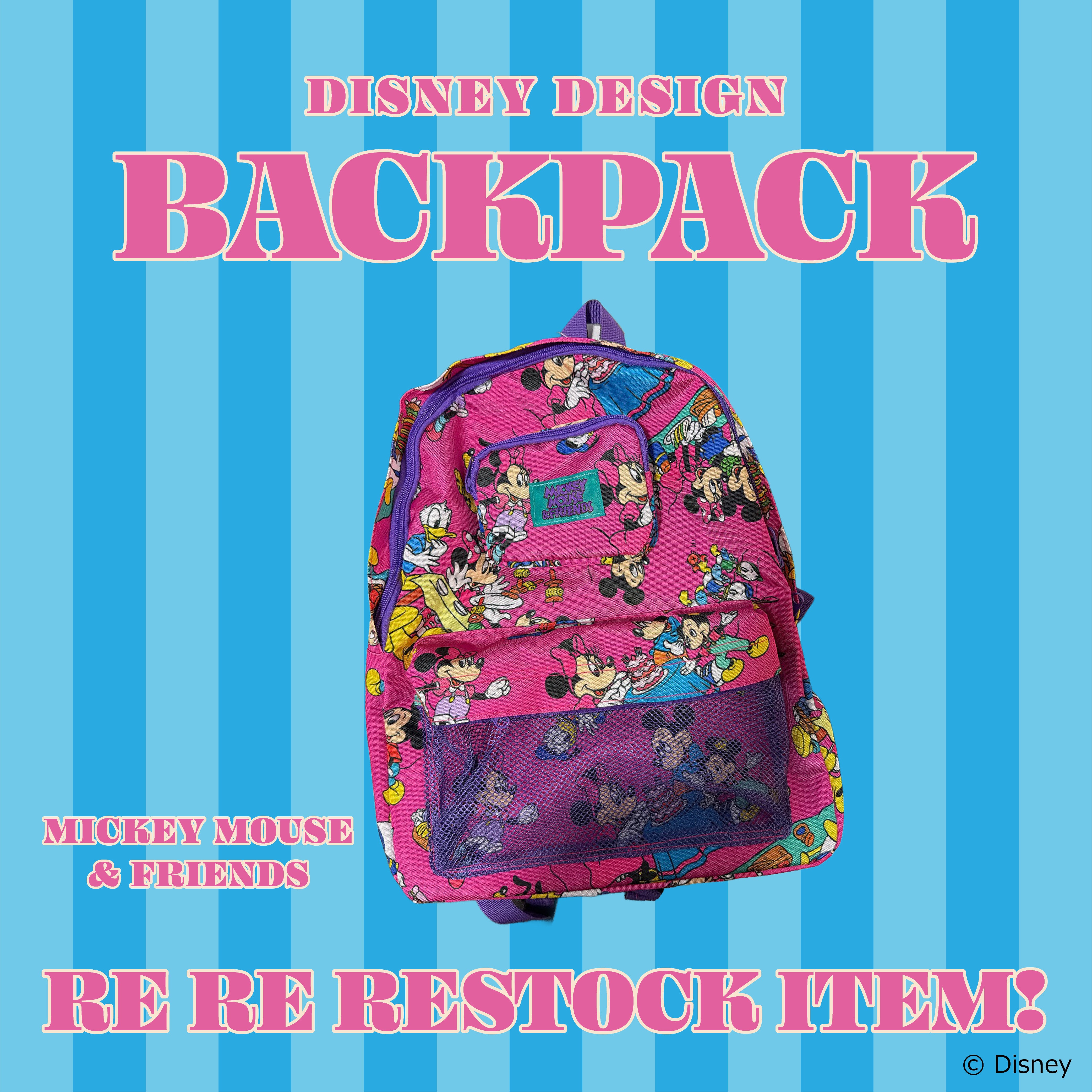 ※再再再生産※ ミッキー&フレンズ総柄リュック 11月中の出荷予定