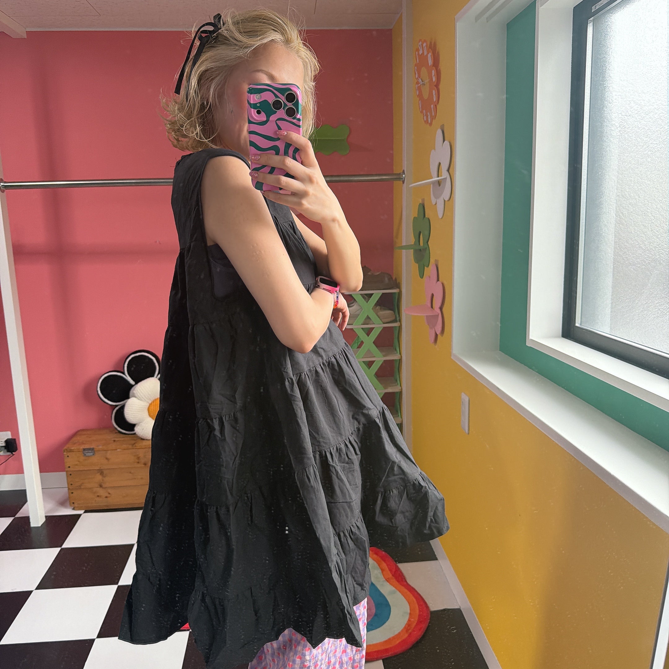 ※予約※ 4色 カラフルティアードブラウス 4月上旬の出荷予定