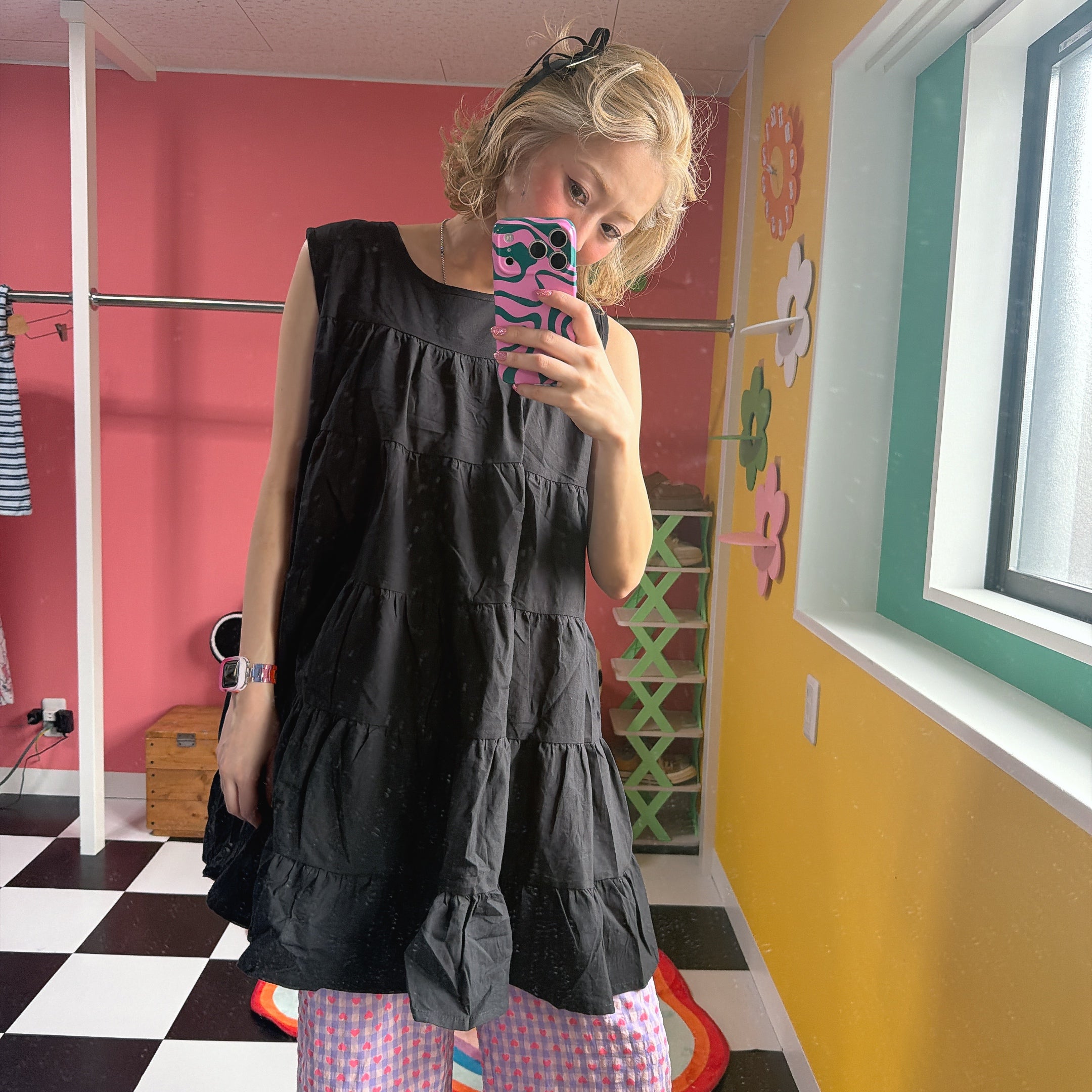 ※予約※ 4色 カラフルティアードブラウス 4月上旬の出荷予定