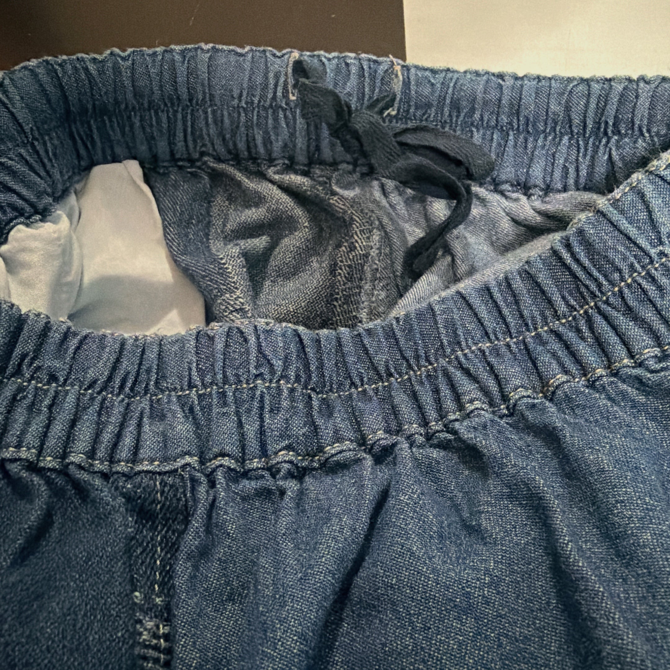 在庫限り デニムフレル切り替えスカート 4月上旬出荷予定