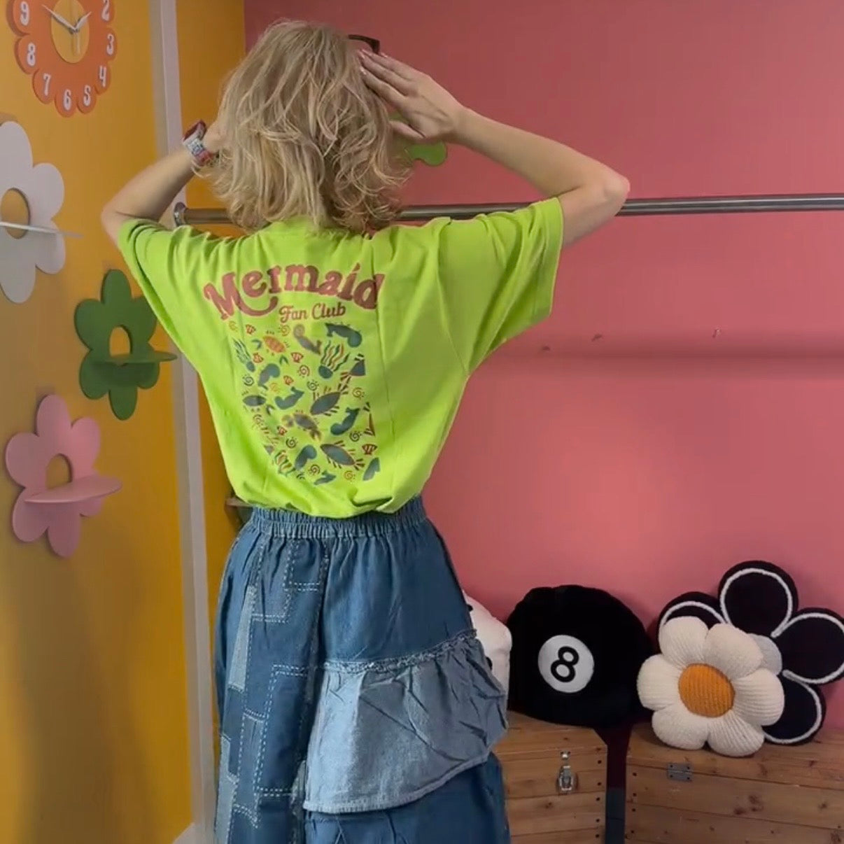 在庫限り デニムフレル切り替えスカート 4月上旬出荷予定