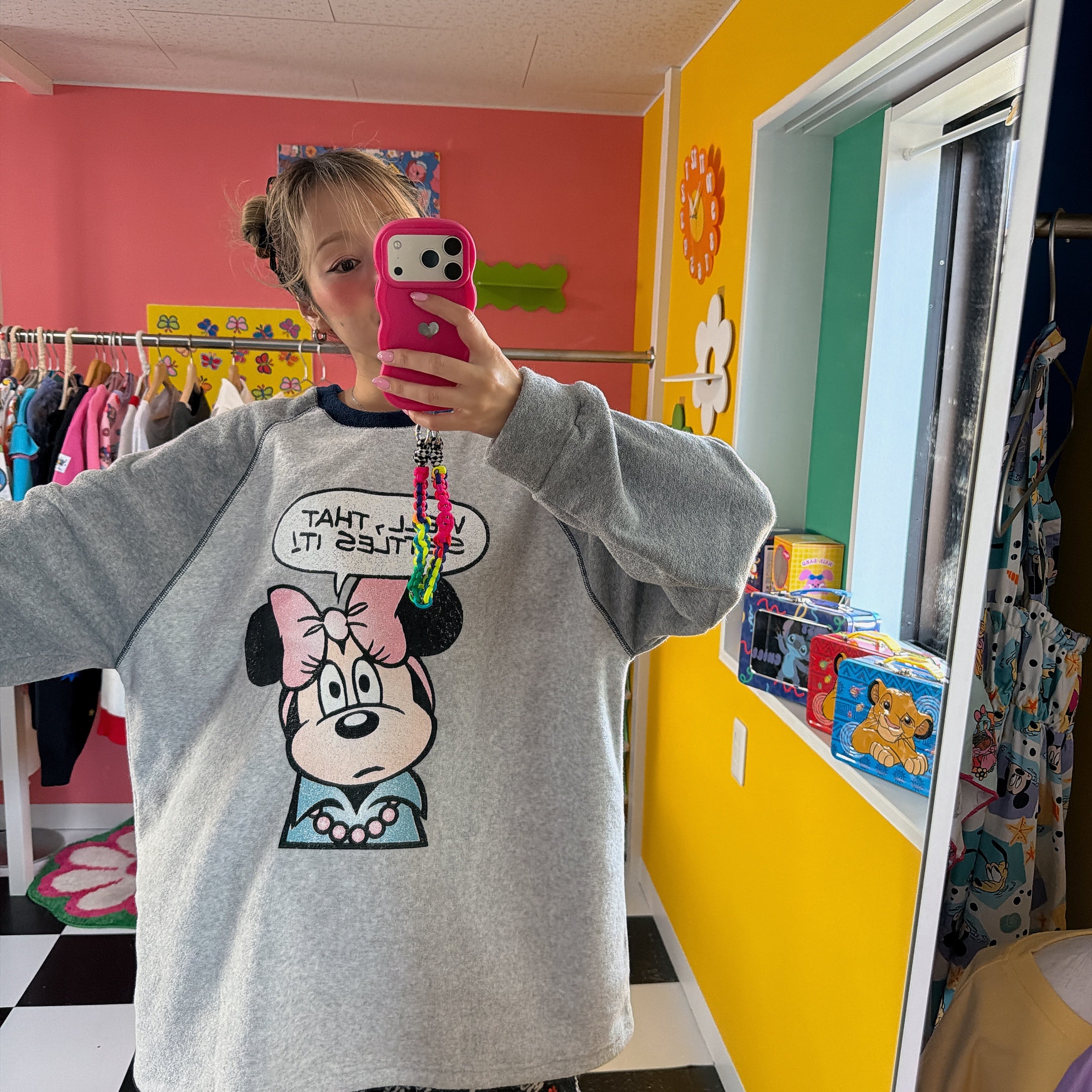 ※予約※2色 ミニーラグランオーバーサイズスウェット 12月中の出荷予定