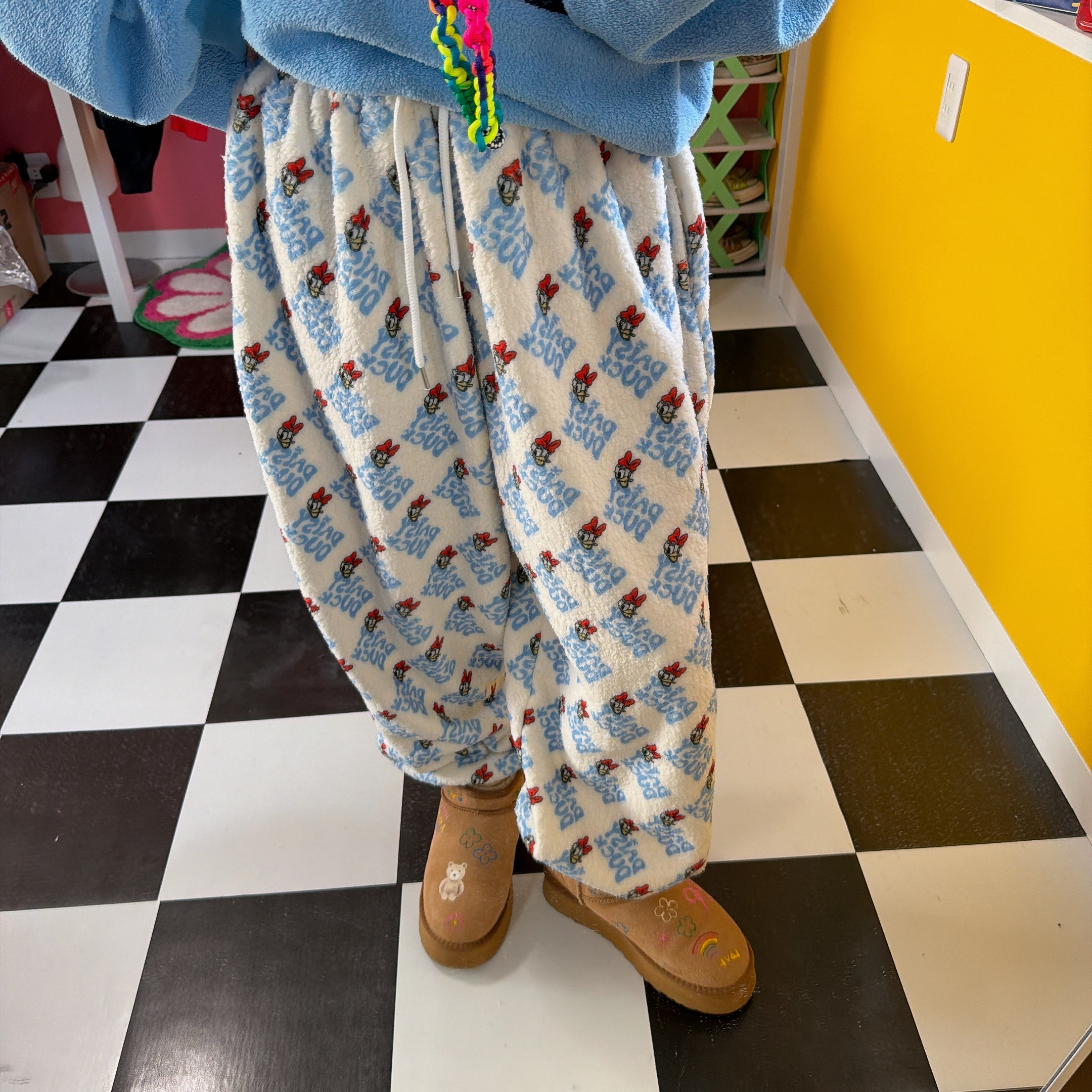 ※予約※3色 ディズニー裏ボアパンツ 12月中の出荷予定