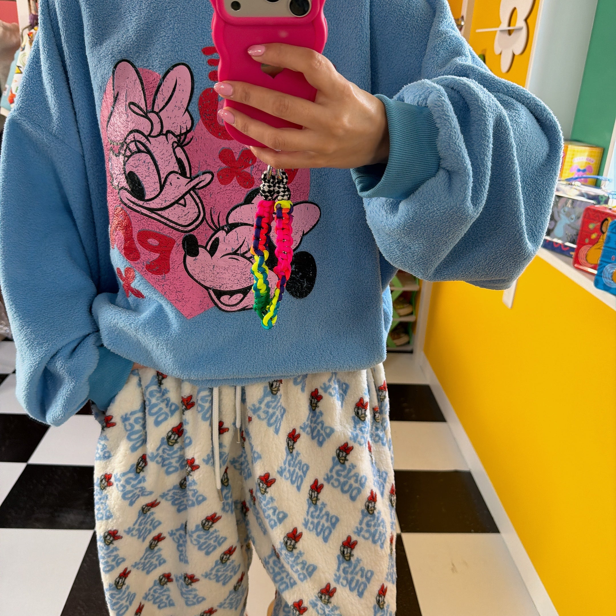 ※予約※3色 ディズニー裏ボアパンツ 12月中の出荷予定