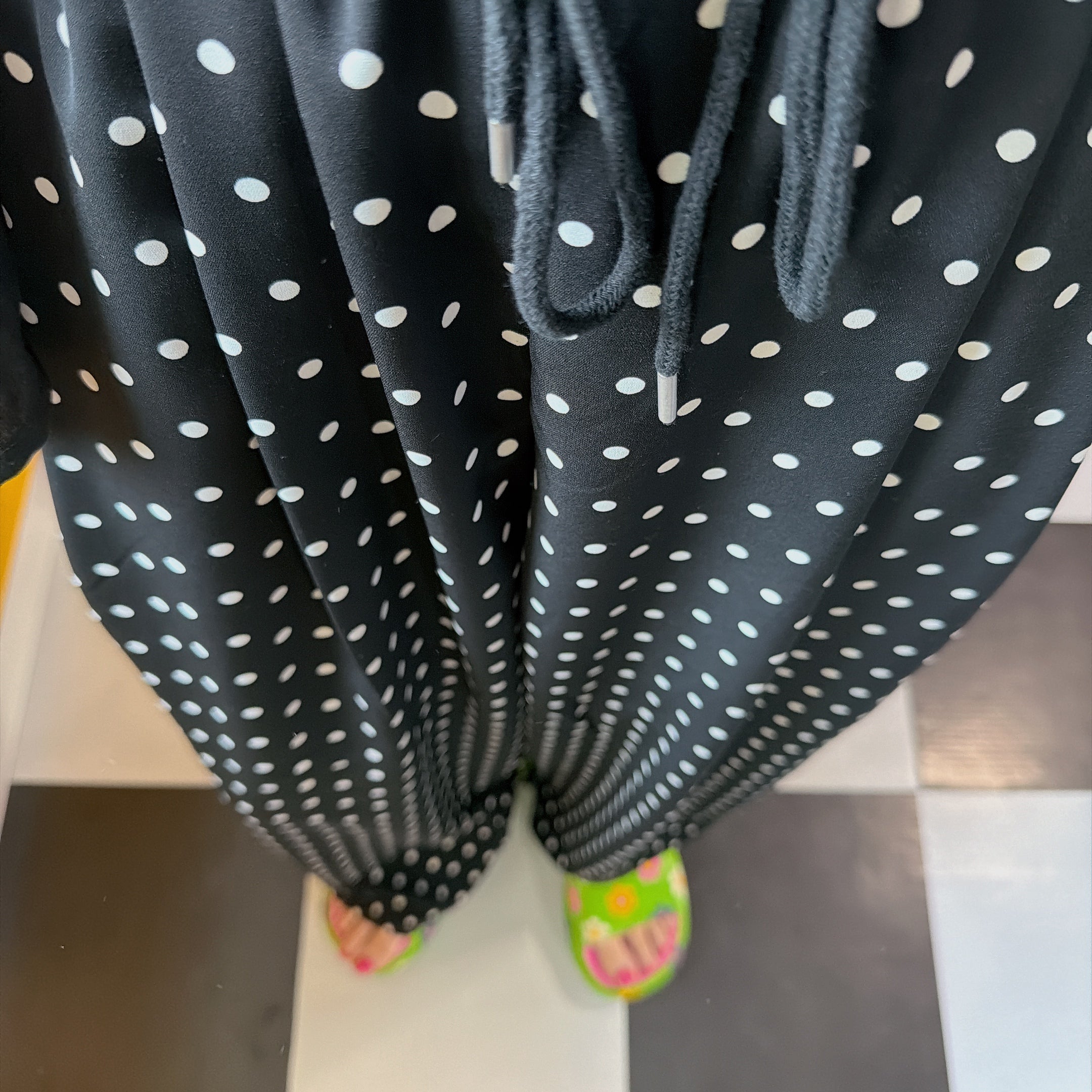 在庫限り2色 ドットワイドパンツ 4月上旬出荷予定