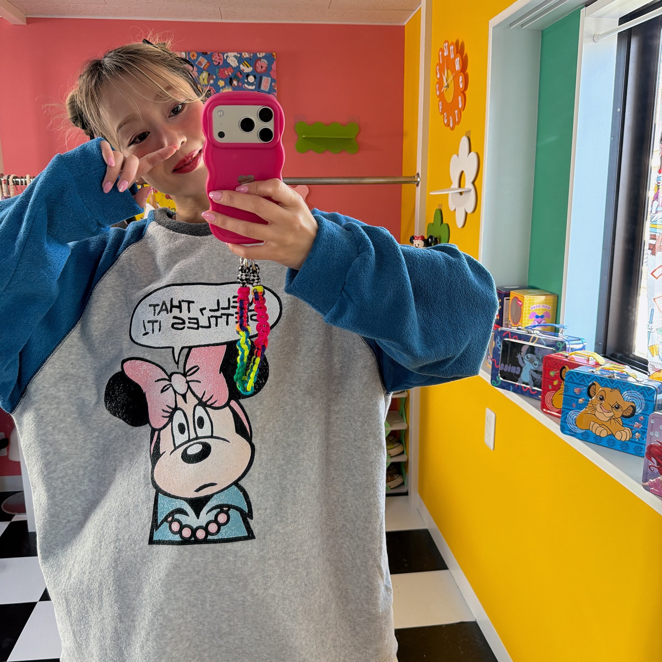 ※予約※2色 ミニーラグランオーバーサイズスウェット 12月中の出荷予定