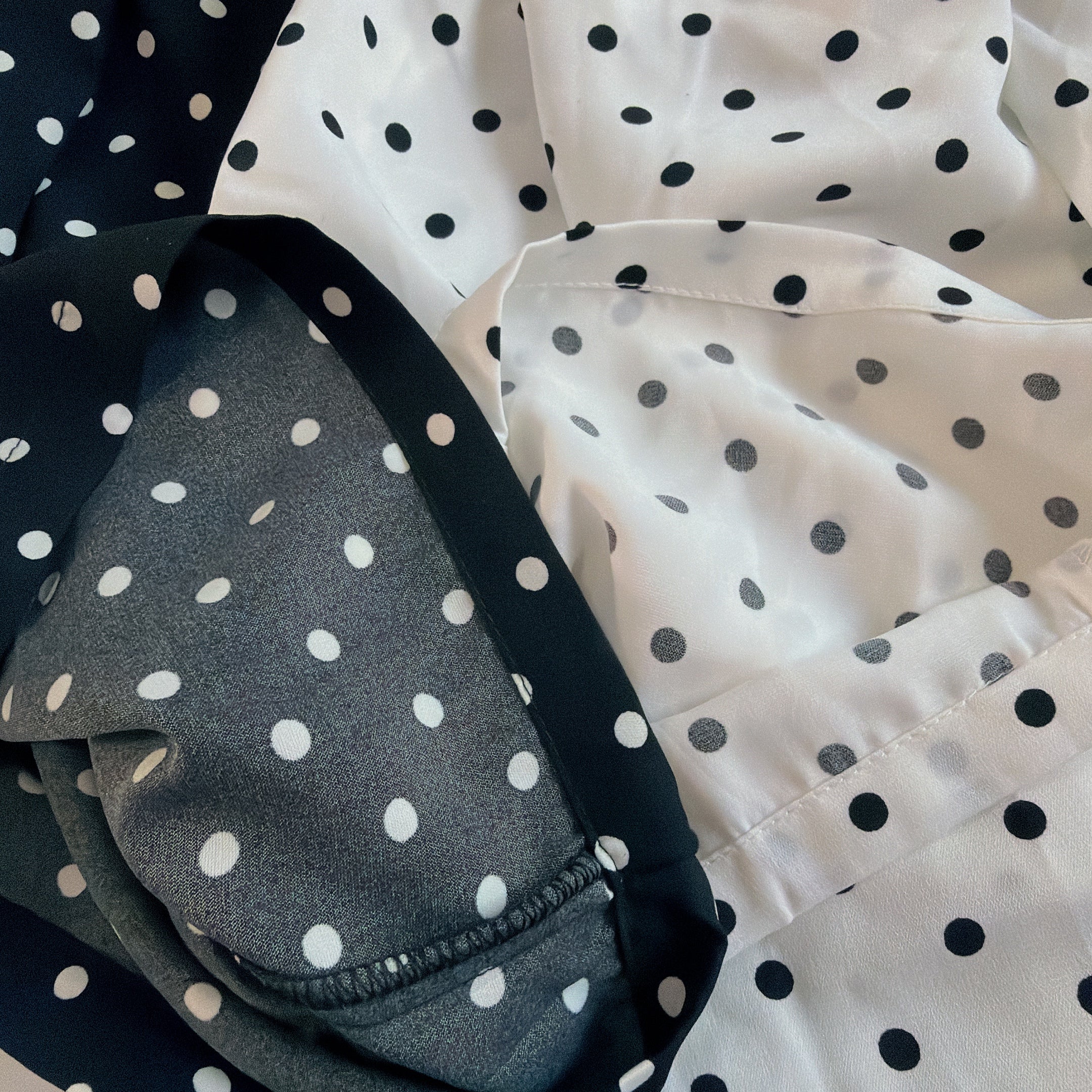 在庫限り2色 ドットワイドパンツ 4月上旬出荷予定