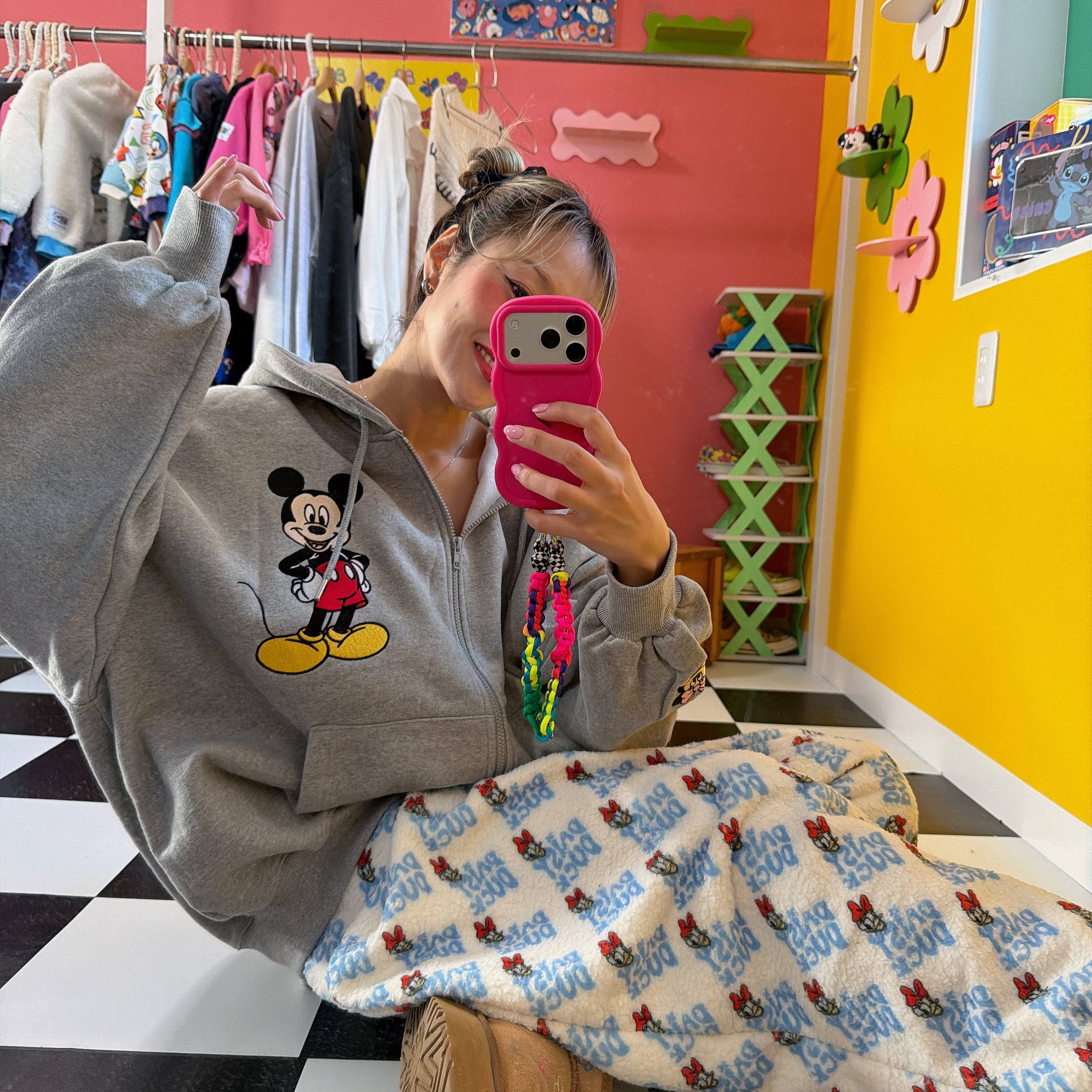 ※予約※3色 ディズニー裏ボアパンツ 12月中の出荷予定