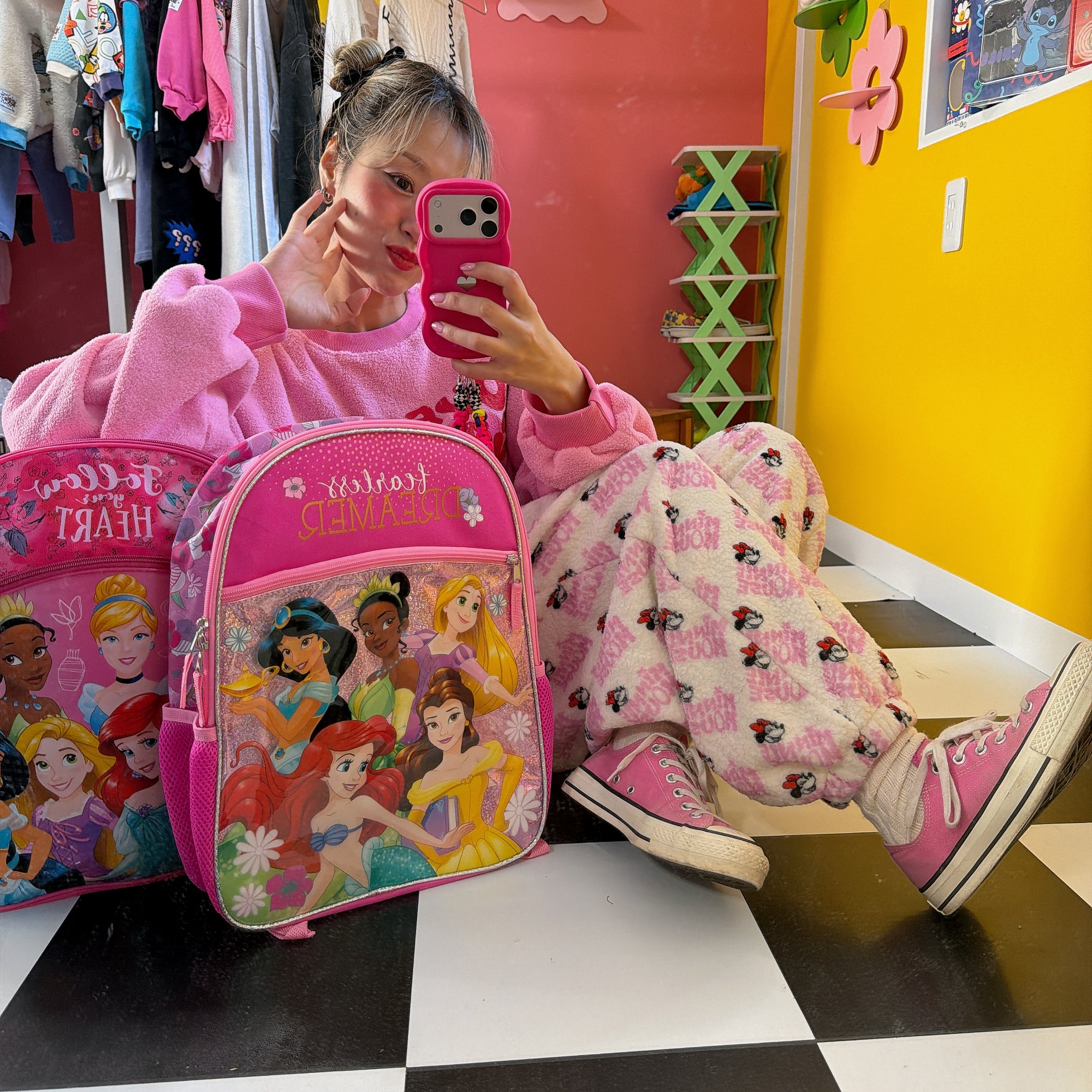 ※予約※3色 ディズニー裏ボアパンツ 12月中の出荷予定