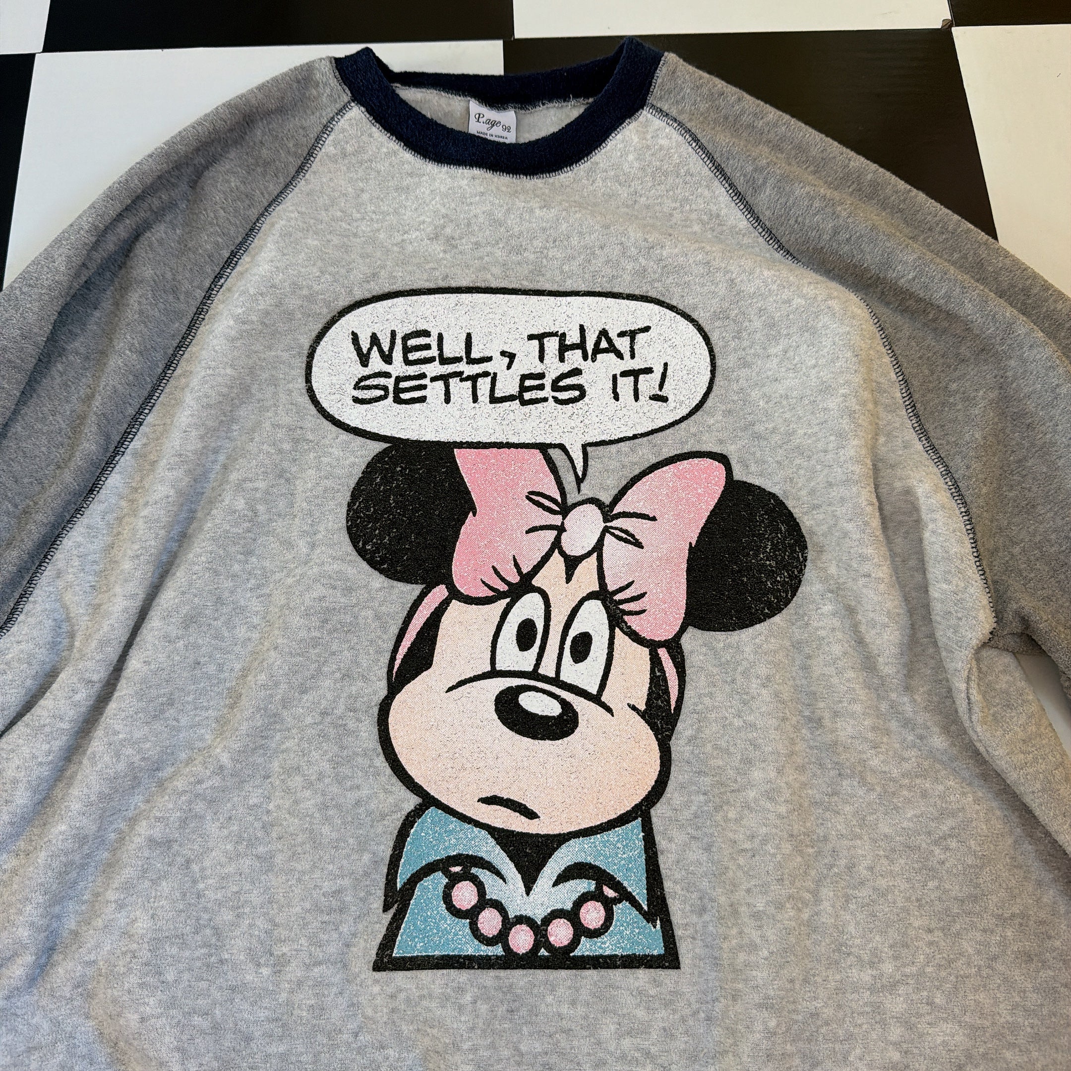 ※予約※2色 ミニーラグランオーバーサイズスウェット 12月中の出荷予定