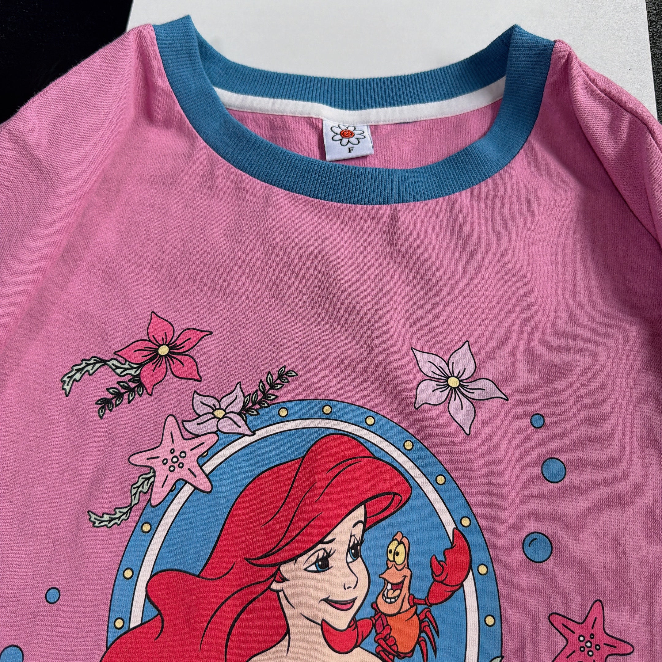 ※予備分のみ再販※LINK@オリジナルデザイン レトロなリトル・マーメイドTEE 6月下旬ごろの発送予定