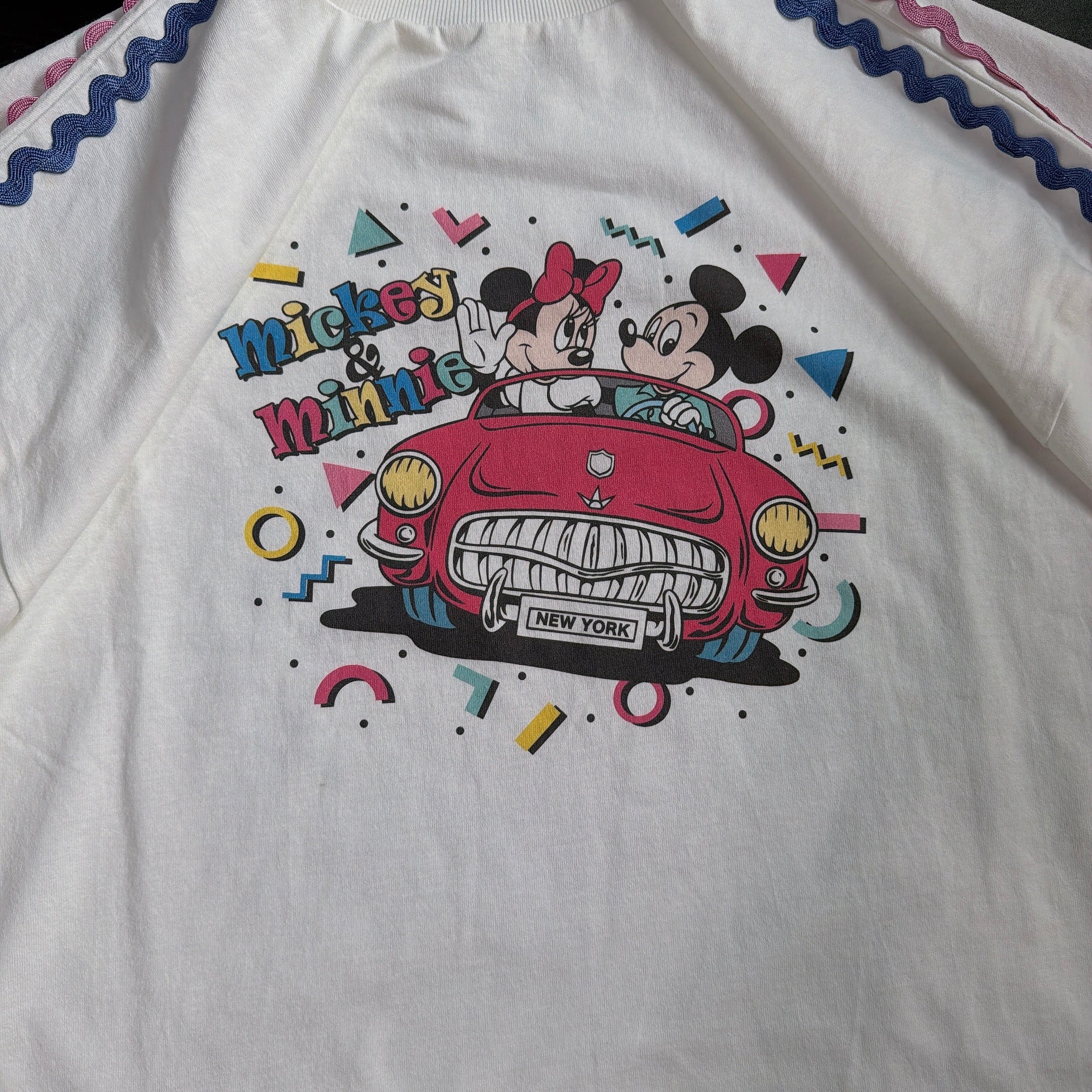 ※予備分のみ再販※LINK@オリジナルデザイン ミッキー&ミニー カードライブデートTEE 6月下旬ごろの発送予定