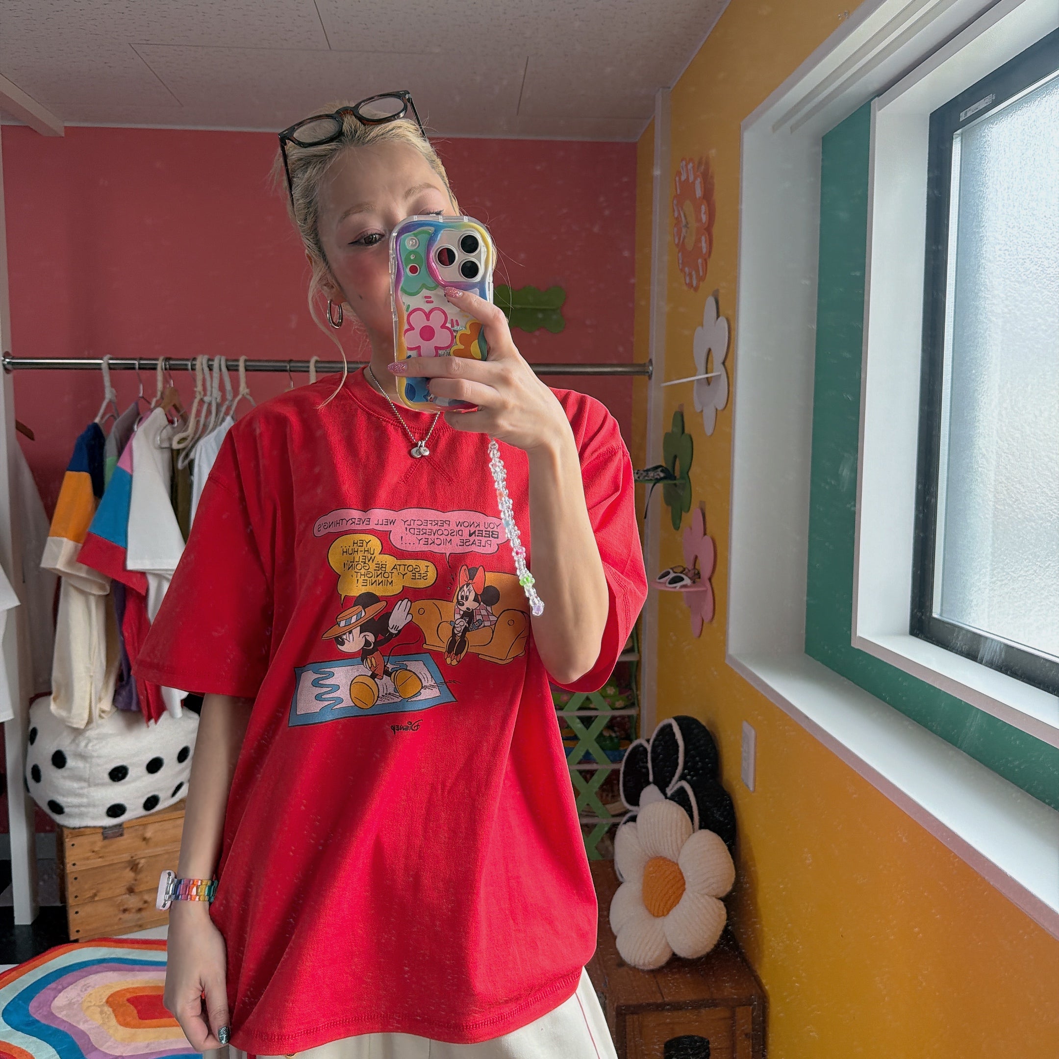 ※予約※3色 ミッキー&ミニーコミックデザインTシャツ 6月中の出荷予定