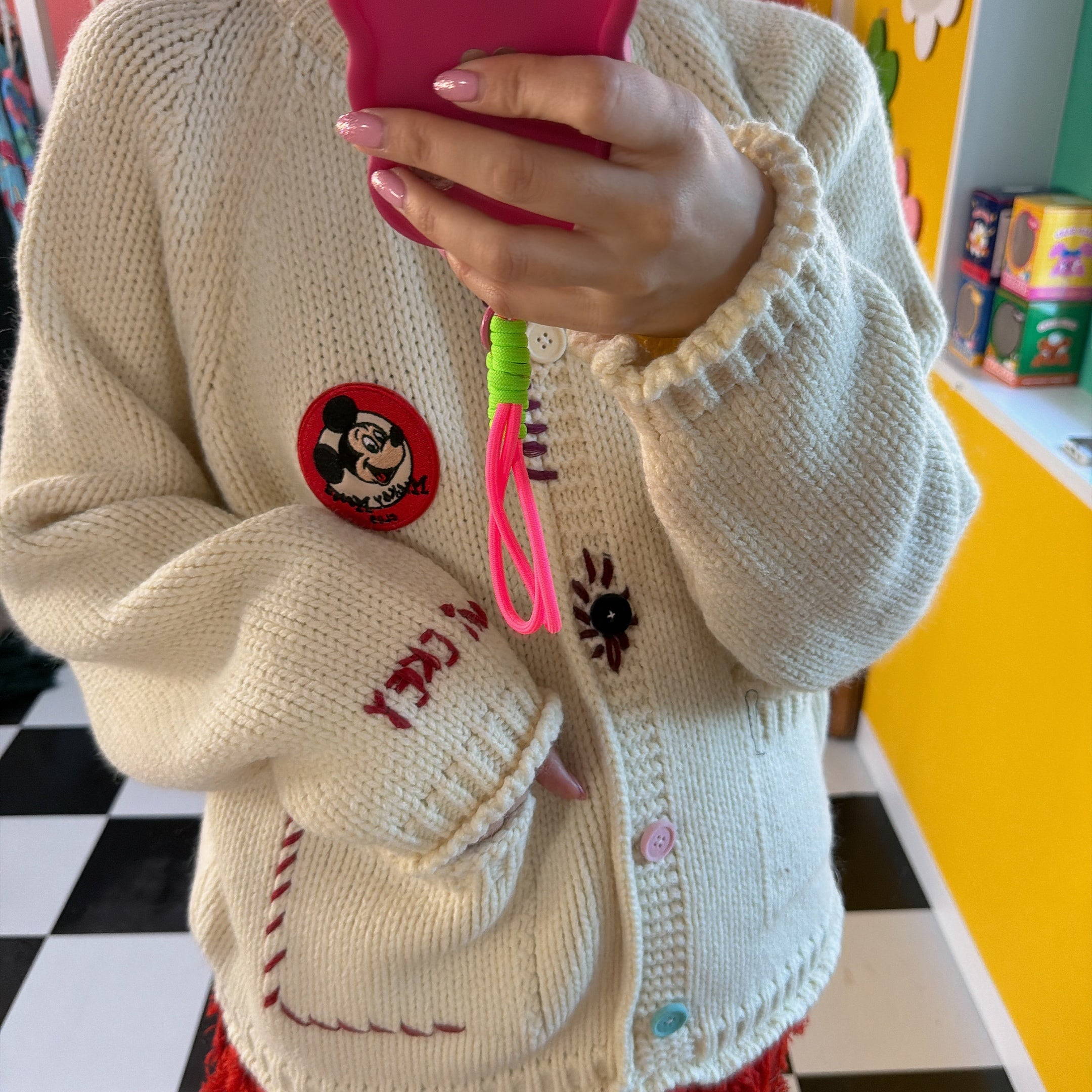 ※予約※新色 ミッキーハンドメイドニット 1月中の出荷予定