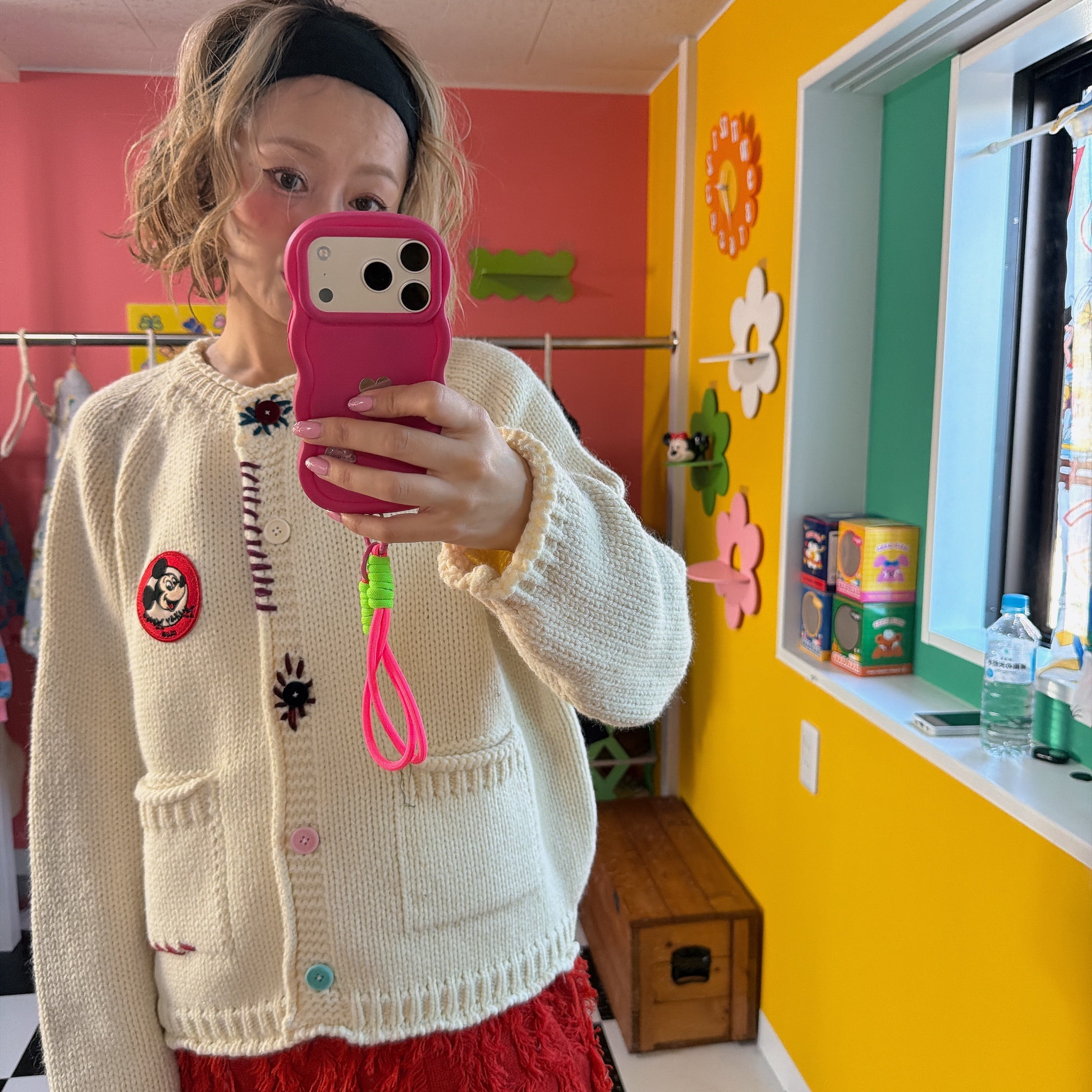 ※予約※新色 ミッキーハンドメイドニット 1月中の出荷予定