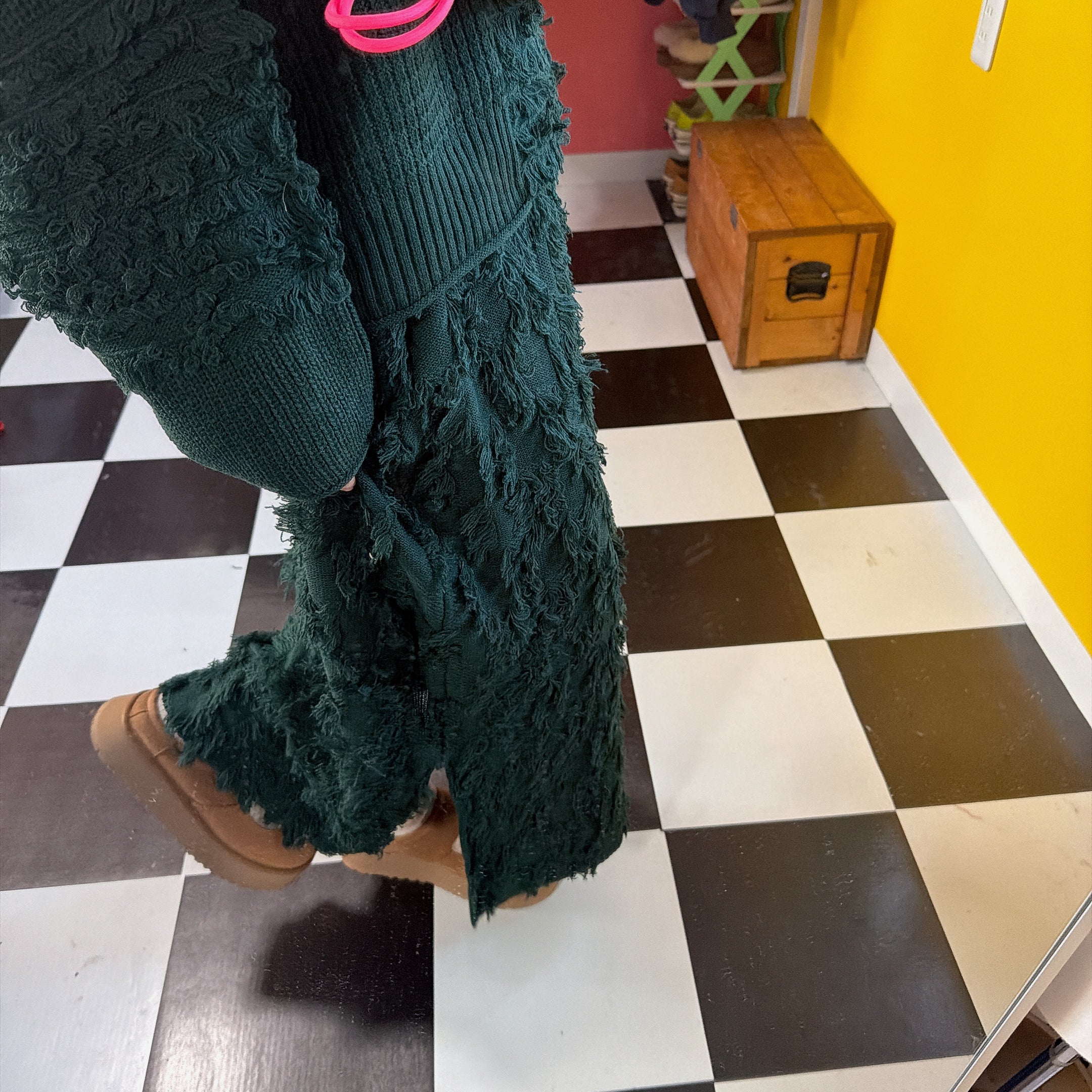 ※予約※セットアップ可能 フリンジMOKEニット&スカート 1月下旬ごろの出荷予定