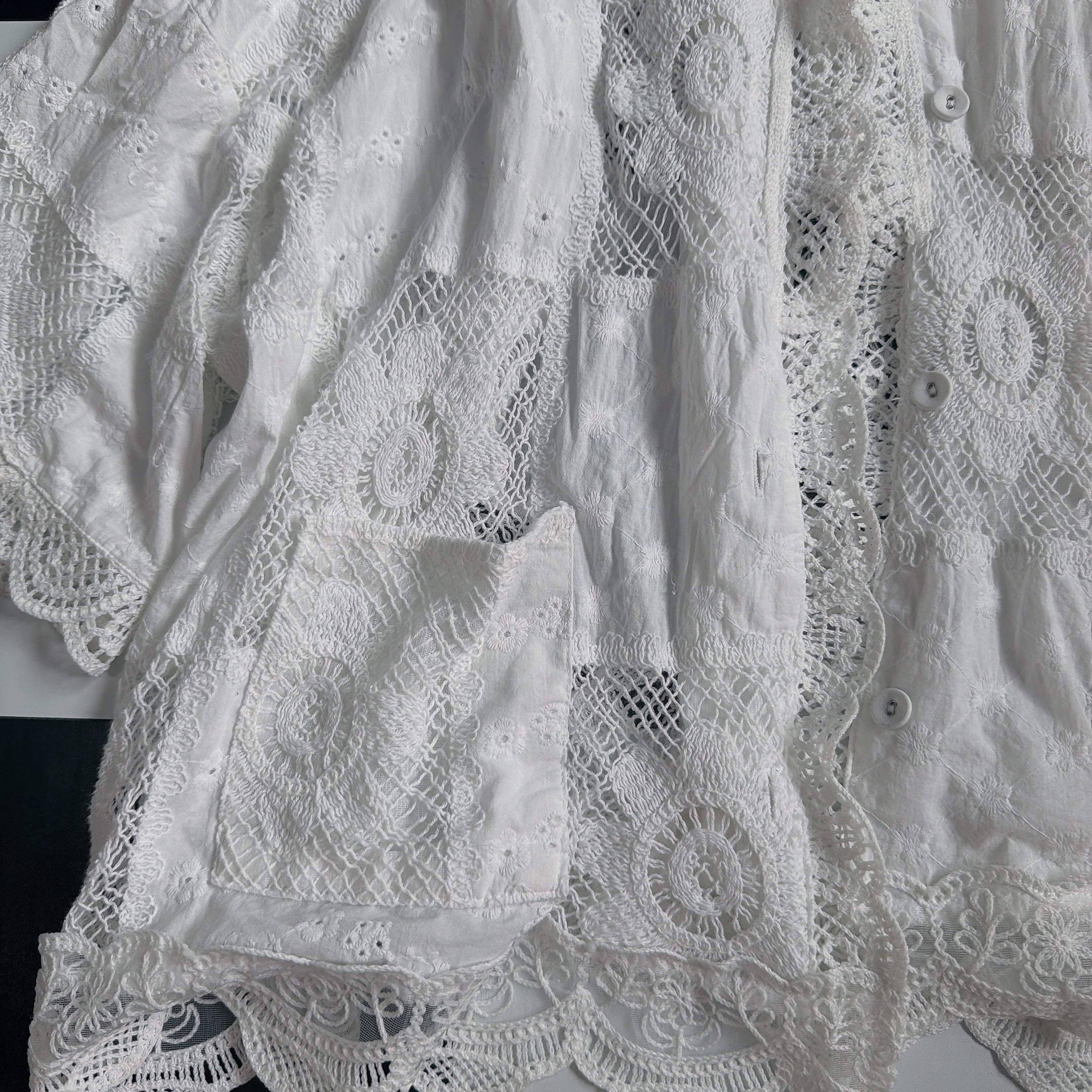 *Pre-order* Crocheted Flower Shirt - Estimated shipping in late June
