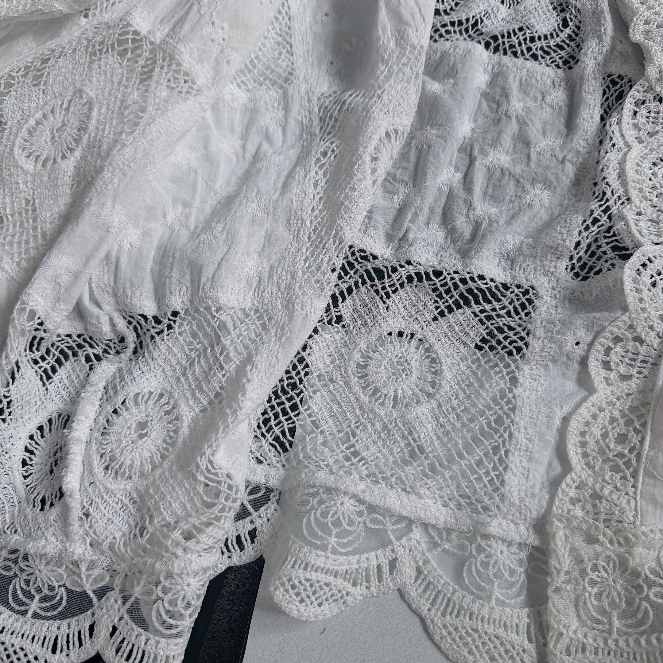 *Pre-order* Crocheted Flower Shirt - Estimated shipping in late June