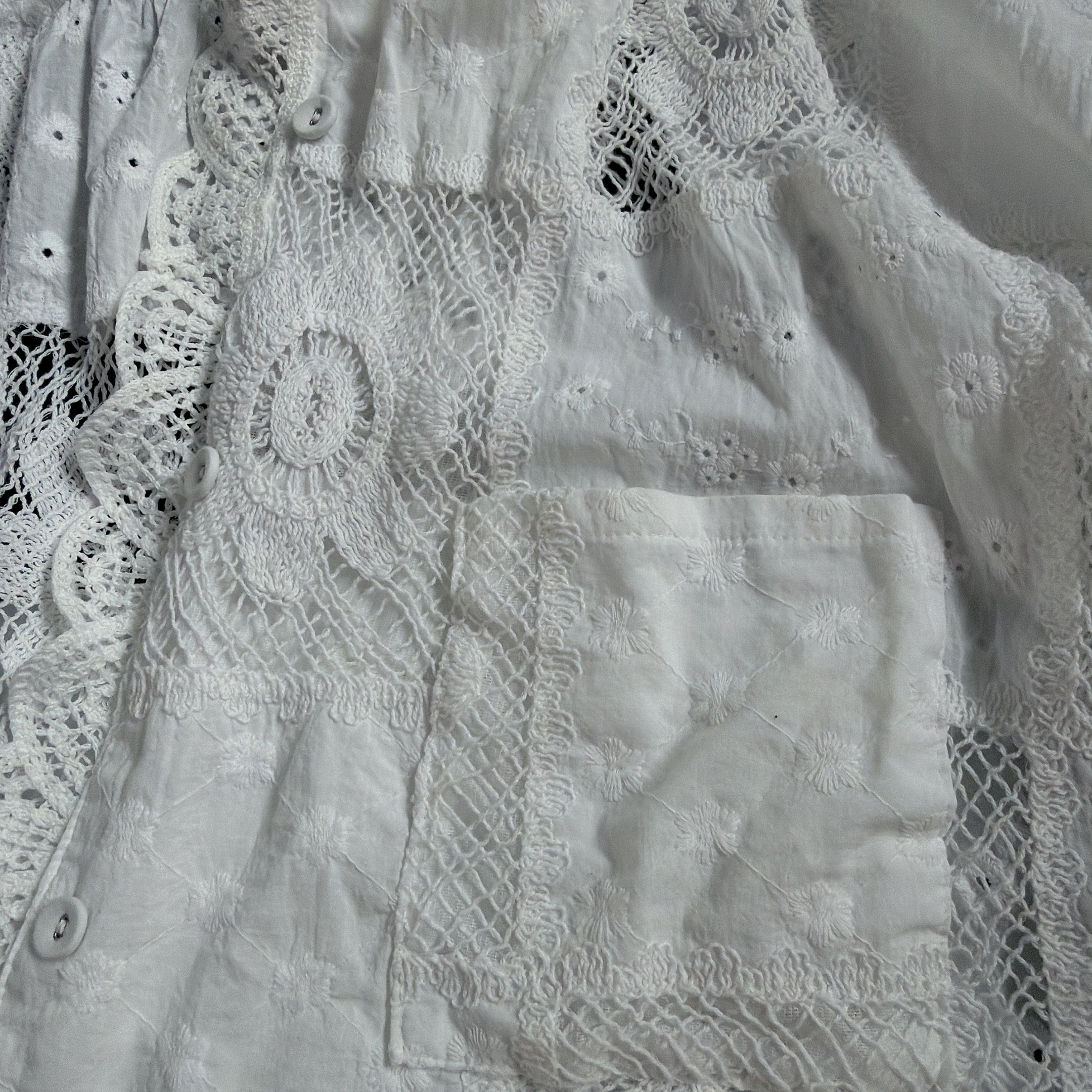 *Pre-order* Crocheted Flower Shirt - Estimated shipping in late June