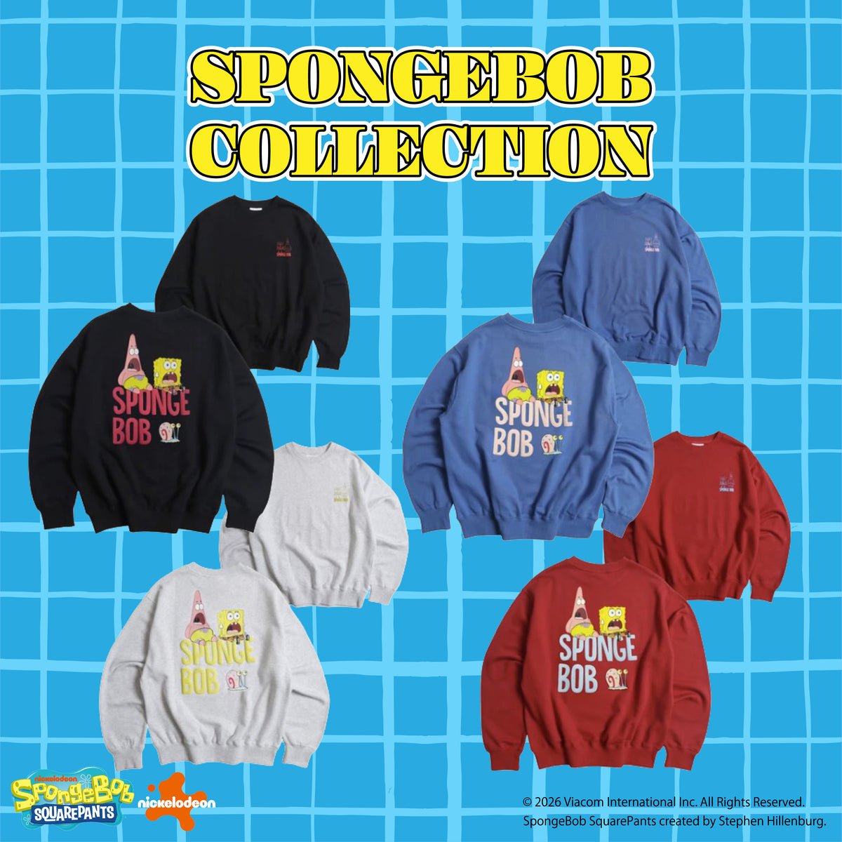 ※上限あり予約※ スポンジ・ボブ 発砲ロゴスウェット9月中の出荷予定
