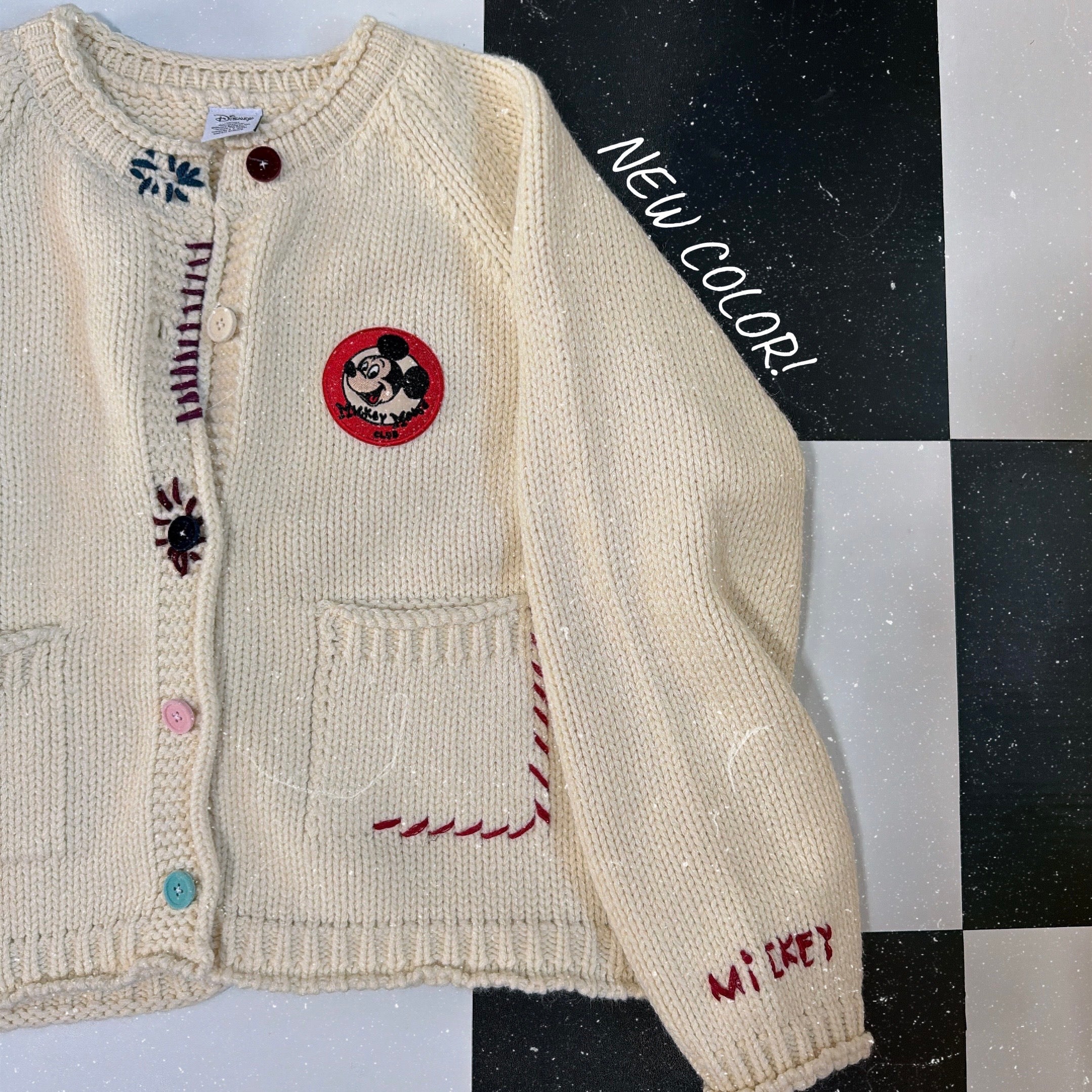 ※予約※新色 ミッキーハンドメイドニット 1月中の出荷予定