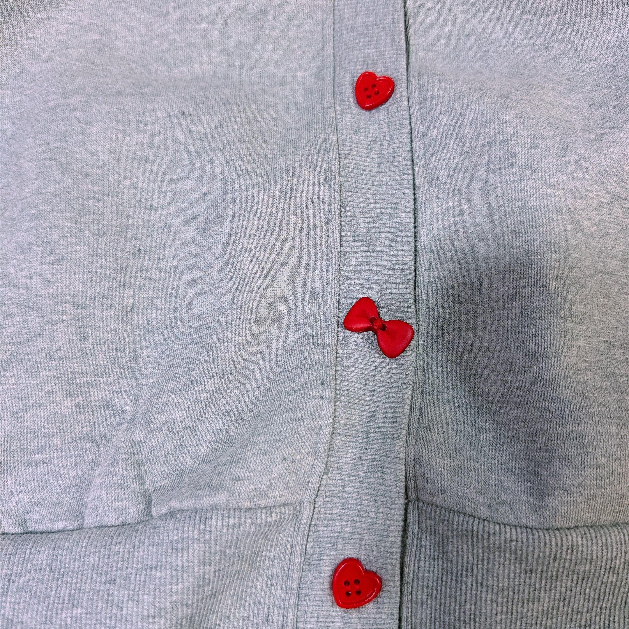 ※予約※2色 リボンボタン♡ミッキー刺繍カーディガン 2月上旬出荷予定