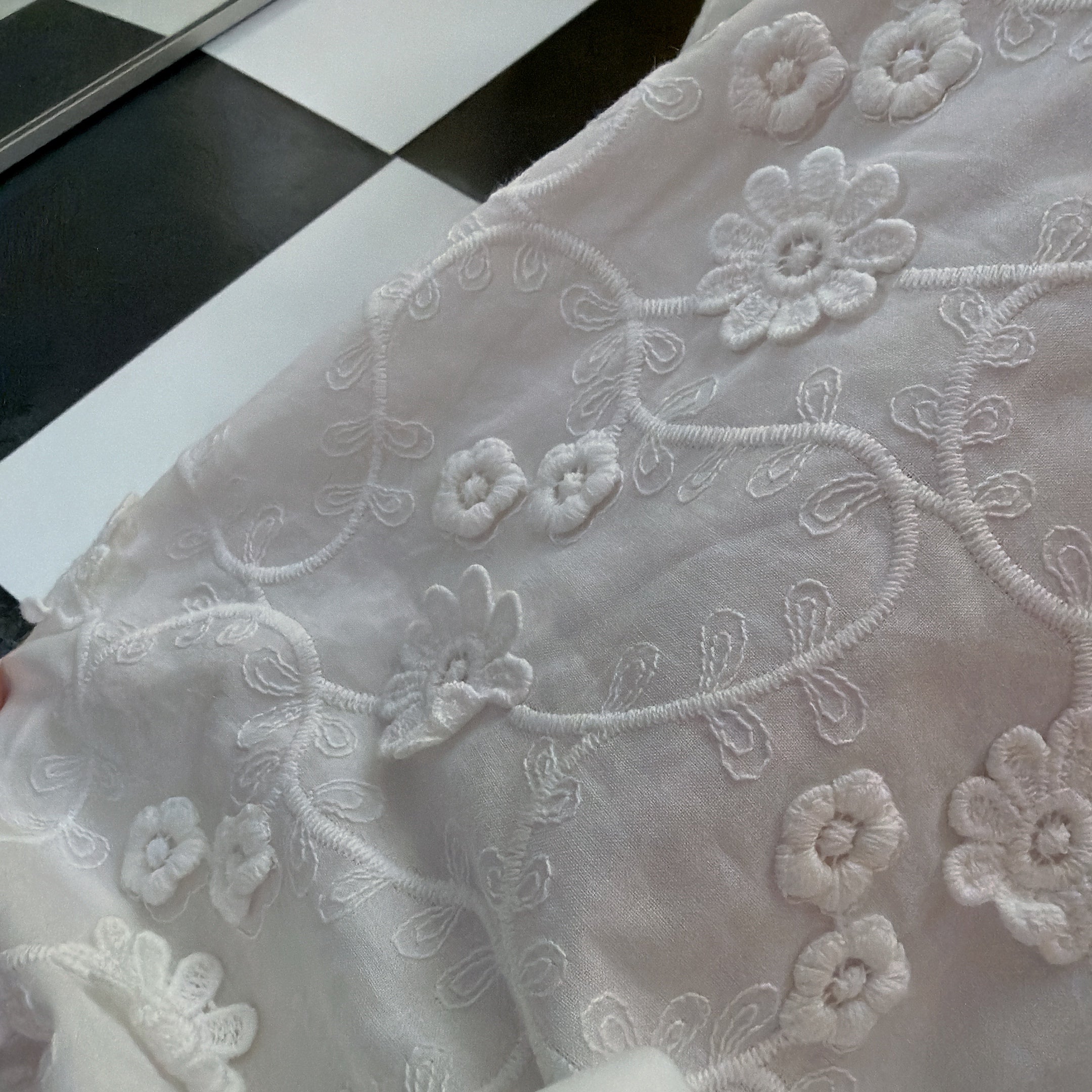 ※予約※2色 3D刺繍フラワーレースワイドパンツ 2月中の出荷予定