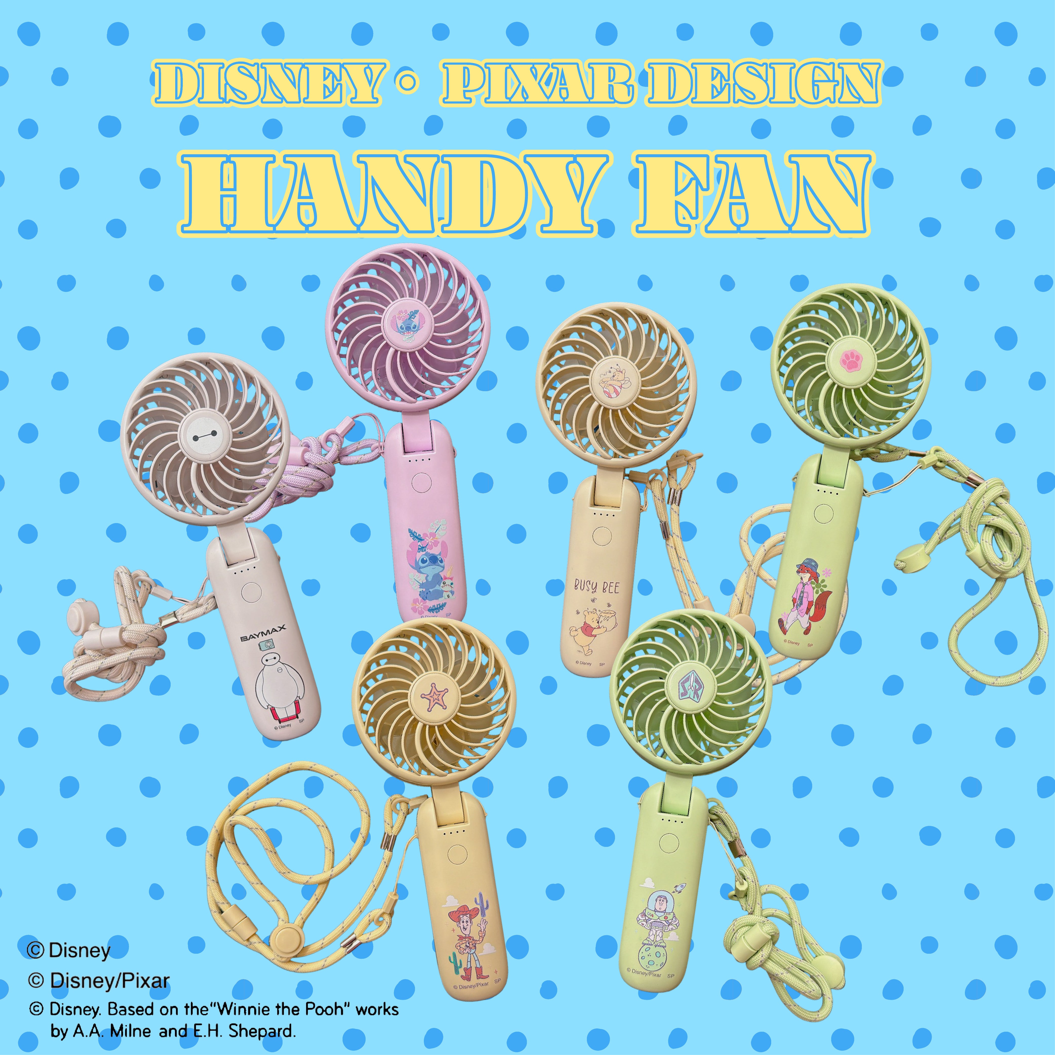 ※予約※6種類 DISNEY DISNEY/PIXAR ポータブルハンディファン 5月下旬〜6月上旬の発送予定